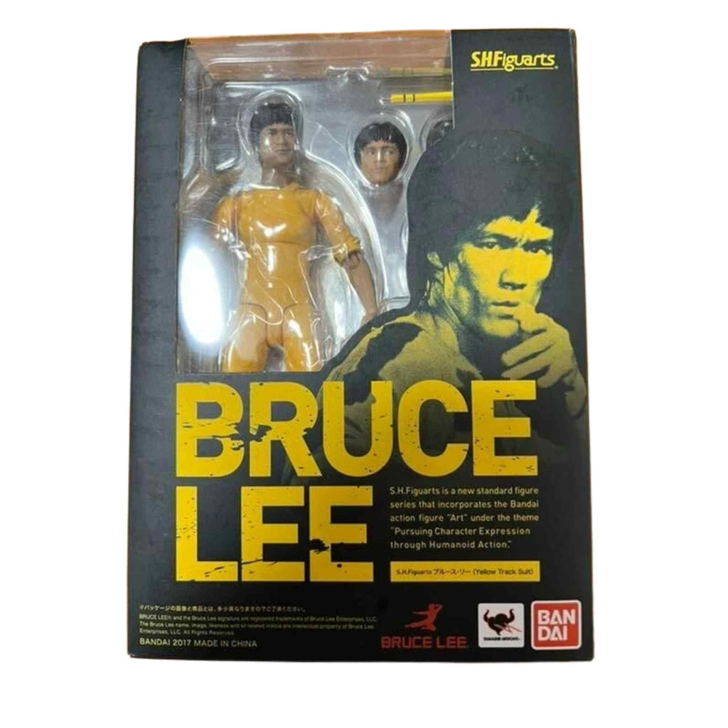 Bruce Lee Yellow Tracksuit Action Figure | Collectible Figure with Nunchaku