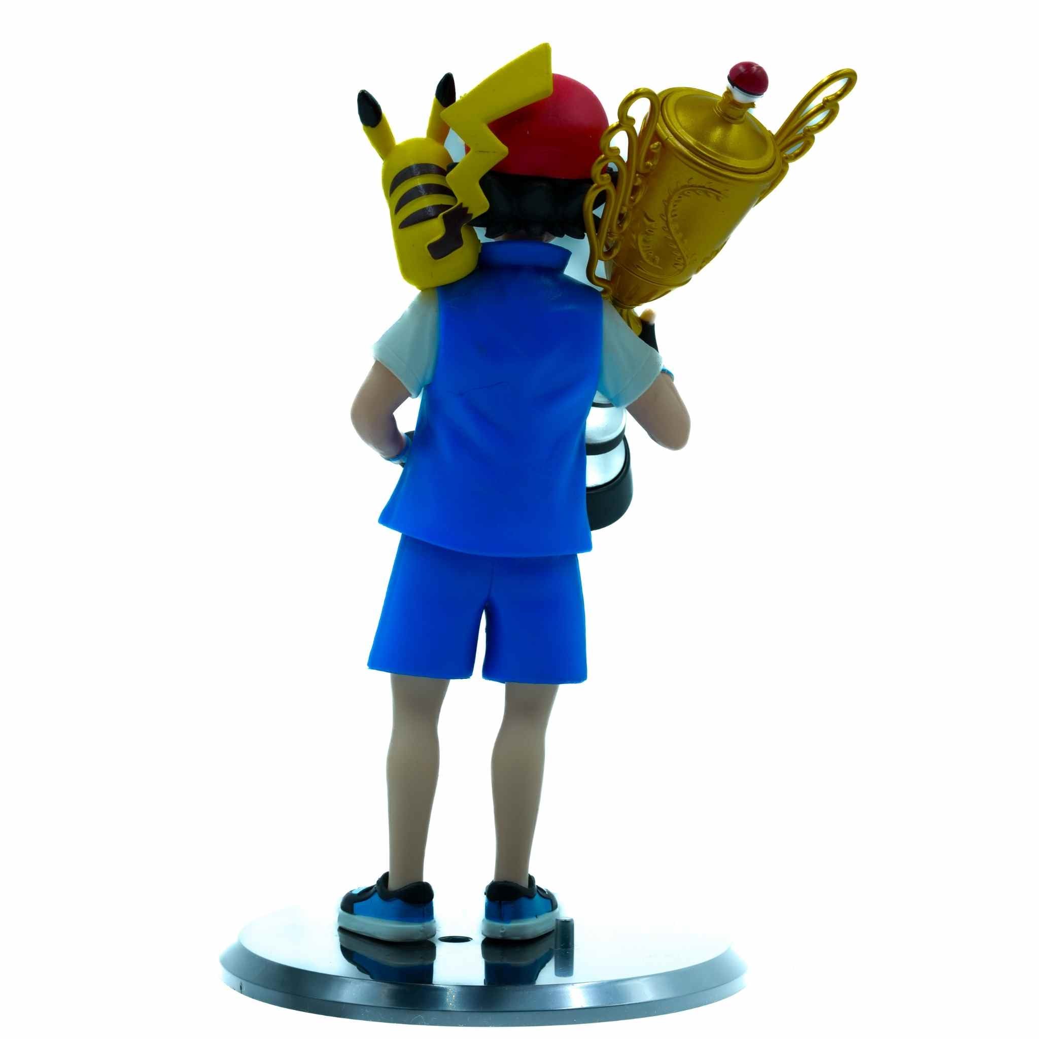 Ash Ketchum Pikachu Trophy Mini Figure Pokemon Anime Collectible Figure 4 