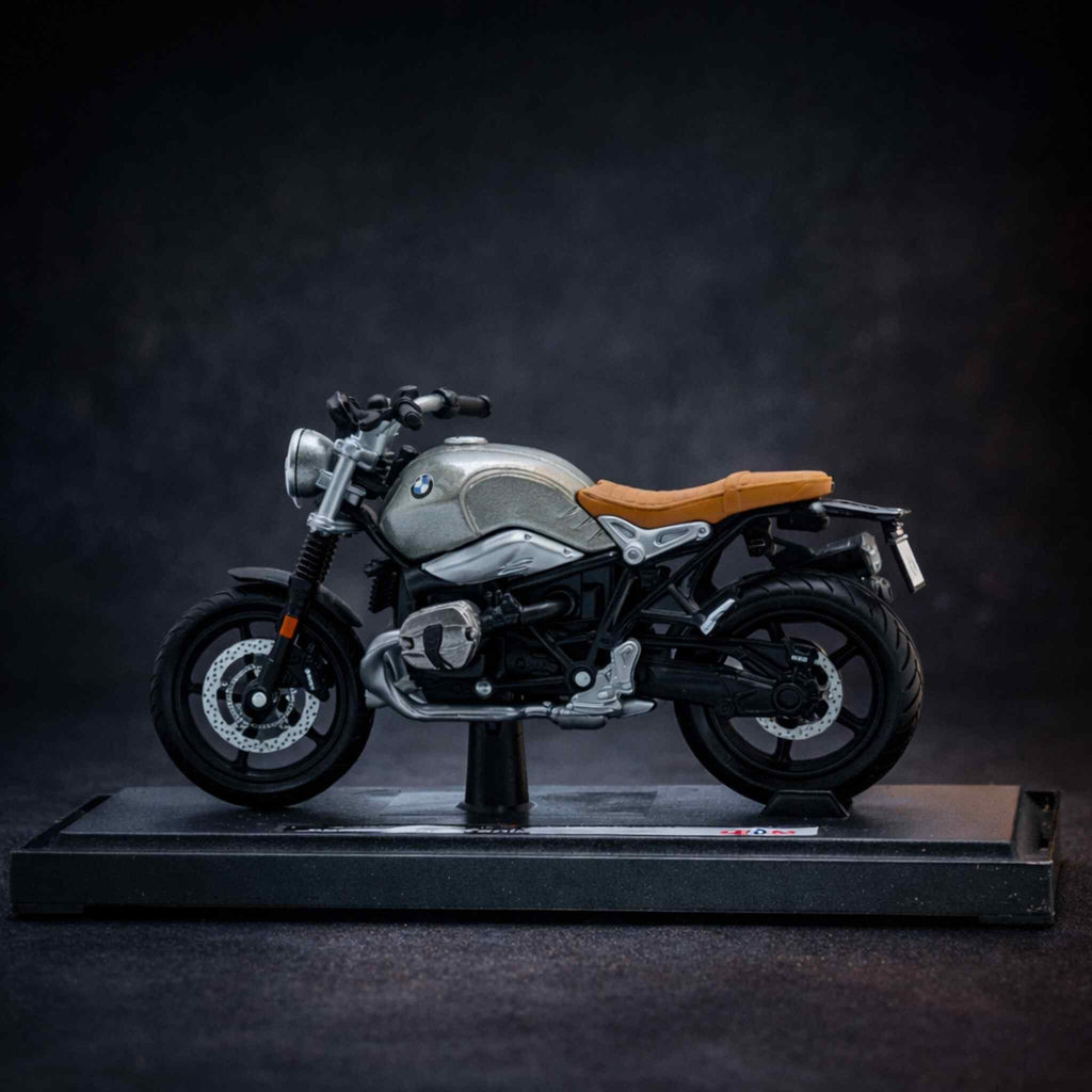 BMW R nineT Diecast Bike Model Classic Motorcycle Collectible Display 1 Collectibles