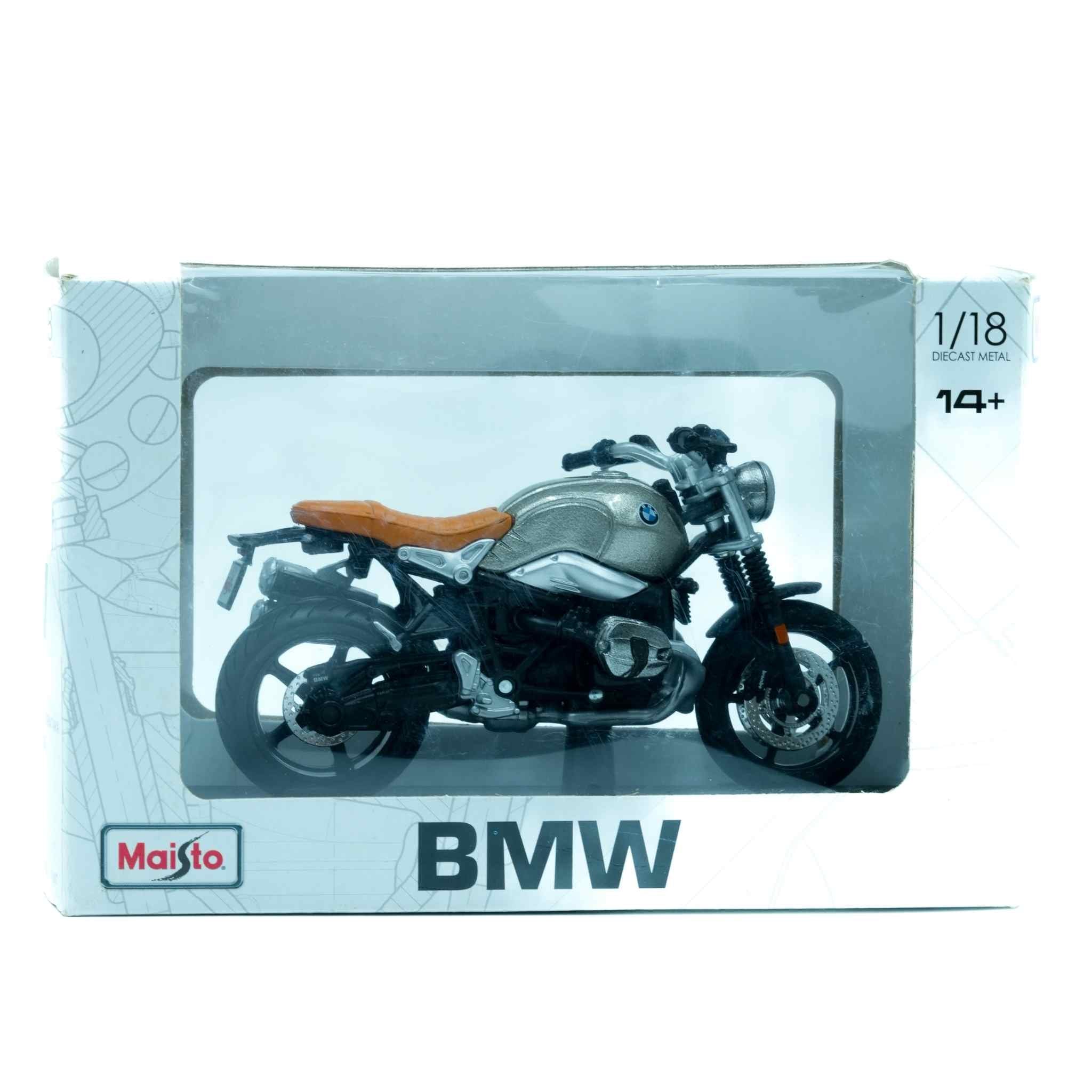 BMW R nineT Diecast Bike Model Classic Motorcycle Collectible Display 4 