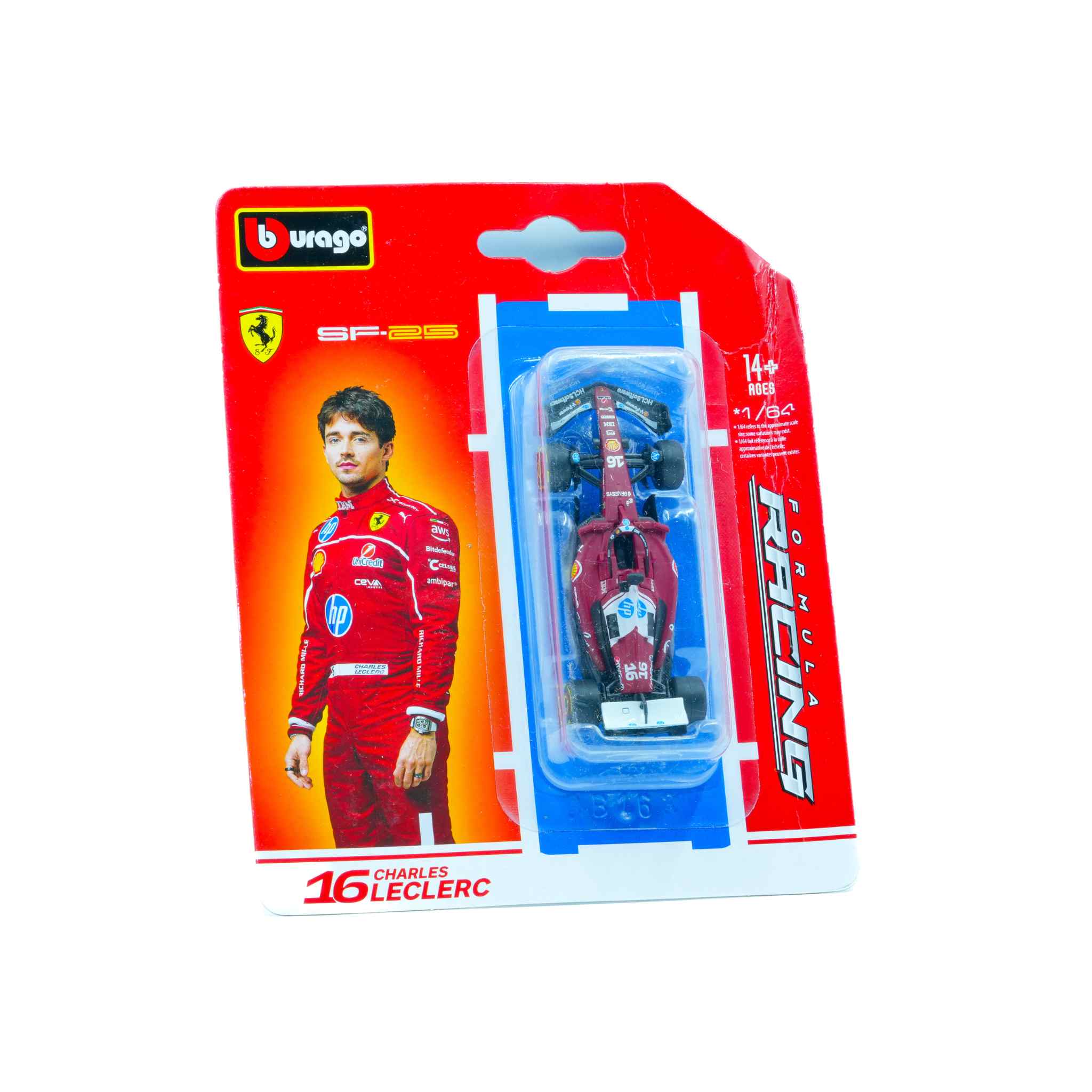 Bburago Ferrari SF-25 F1 Car Charles Leclerc Diecast Model