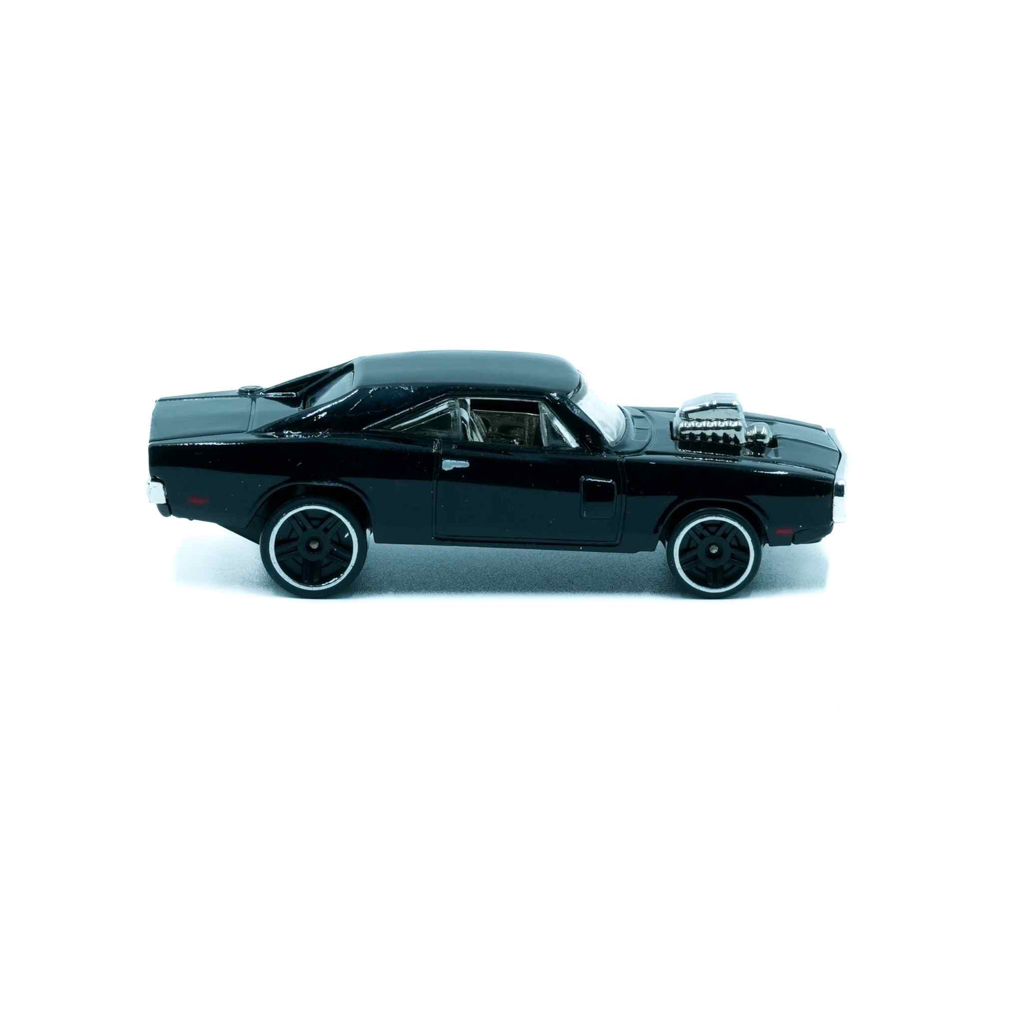 Black Dodge Style Metal Pull Back Diecast Car Toy Collectible Model 2 