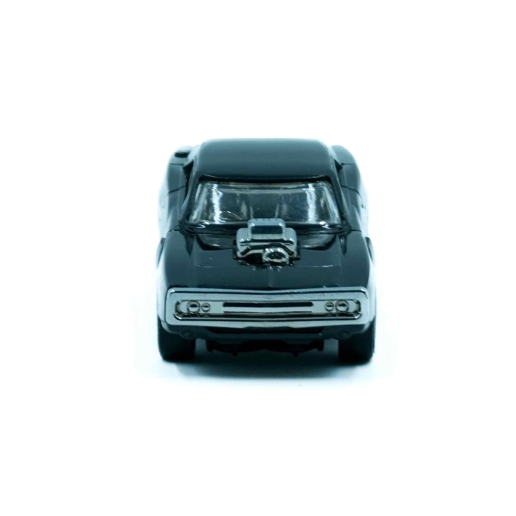 Black Dodge Style Metal Pull Back Diecast Car Toy Collectible Model 3 