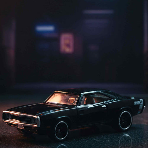 Black KGF Style Remote Control Muscle Car Diecast Model with Opening Doors Collectible 1 Collectibles