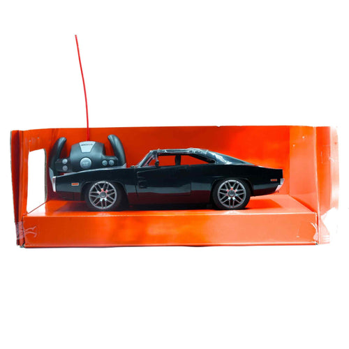 Black KGF Style Remote Control Muscle Car Diecast Model with Opening Doors Collectible 2 