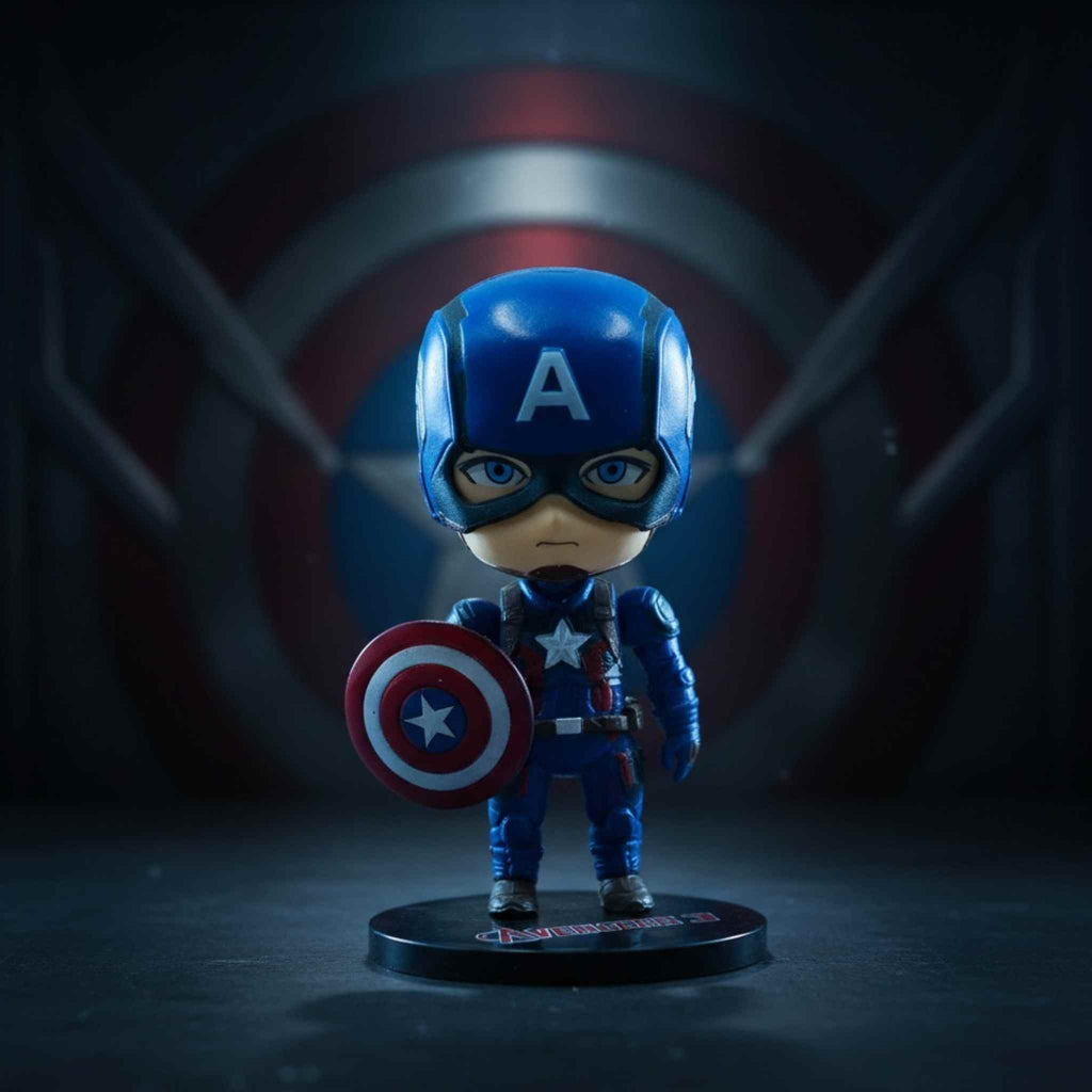 Captain America Shield Hero Avengers Marvel Chibi Figure Collectible 1 Collectibles