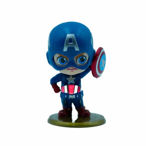 Captain America Shield Pose Mini Figure Marvel Superhero Collectible Figure 2 