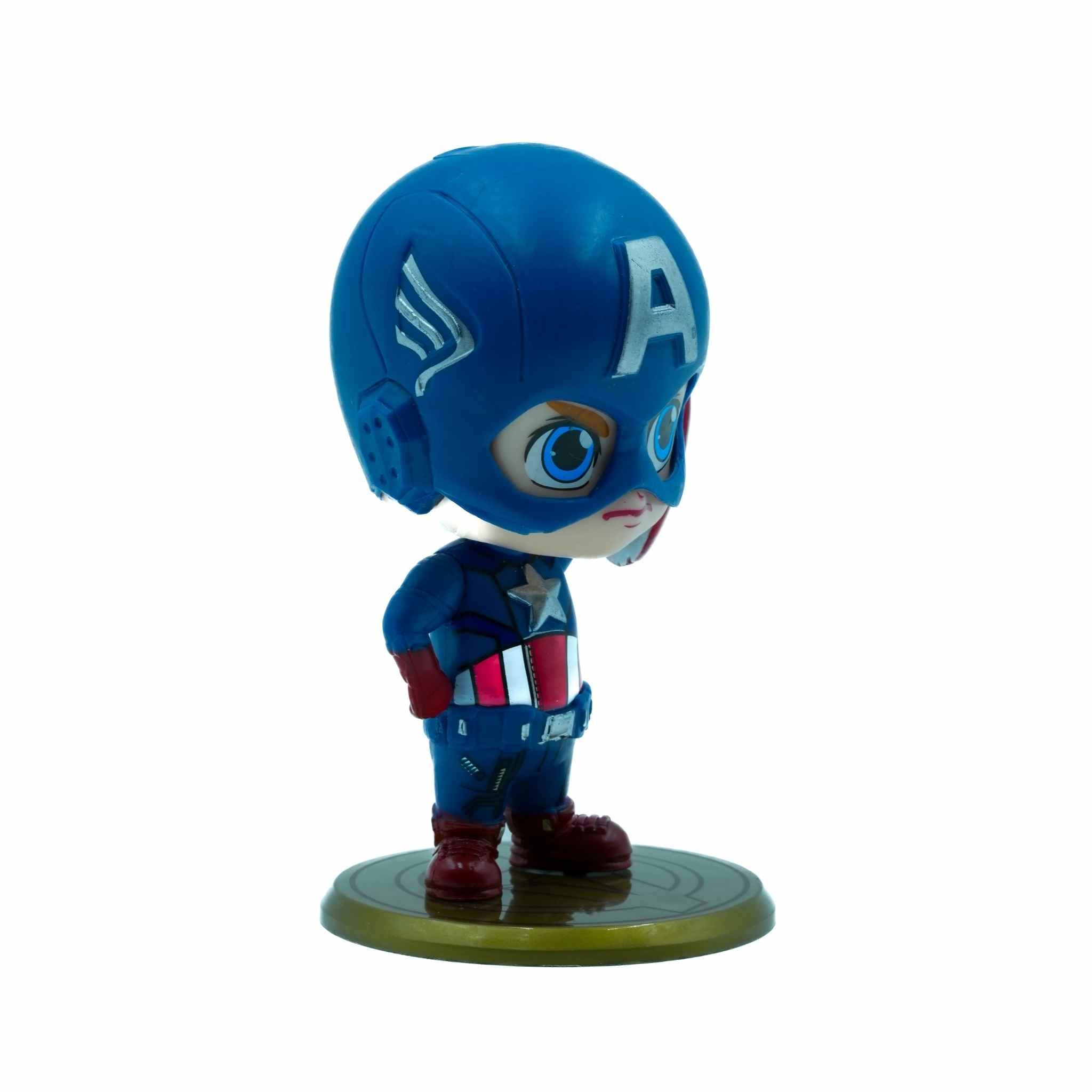 Captain America Shield Pose Mini Figure Marvel Superhero Collectible Figure 3 
