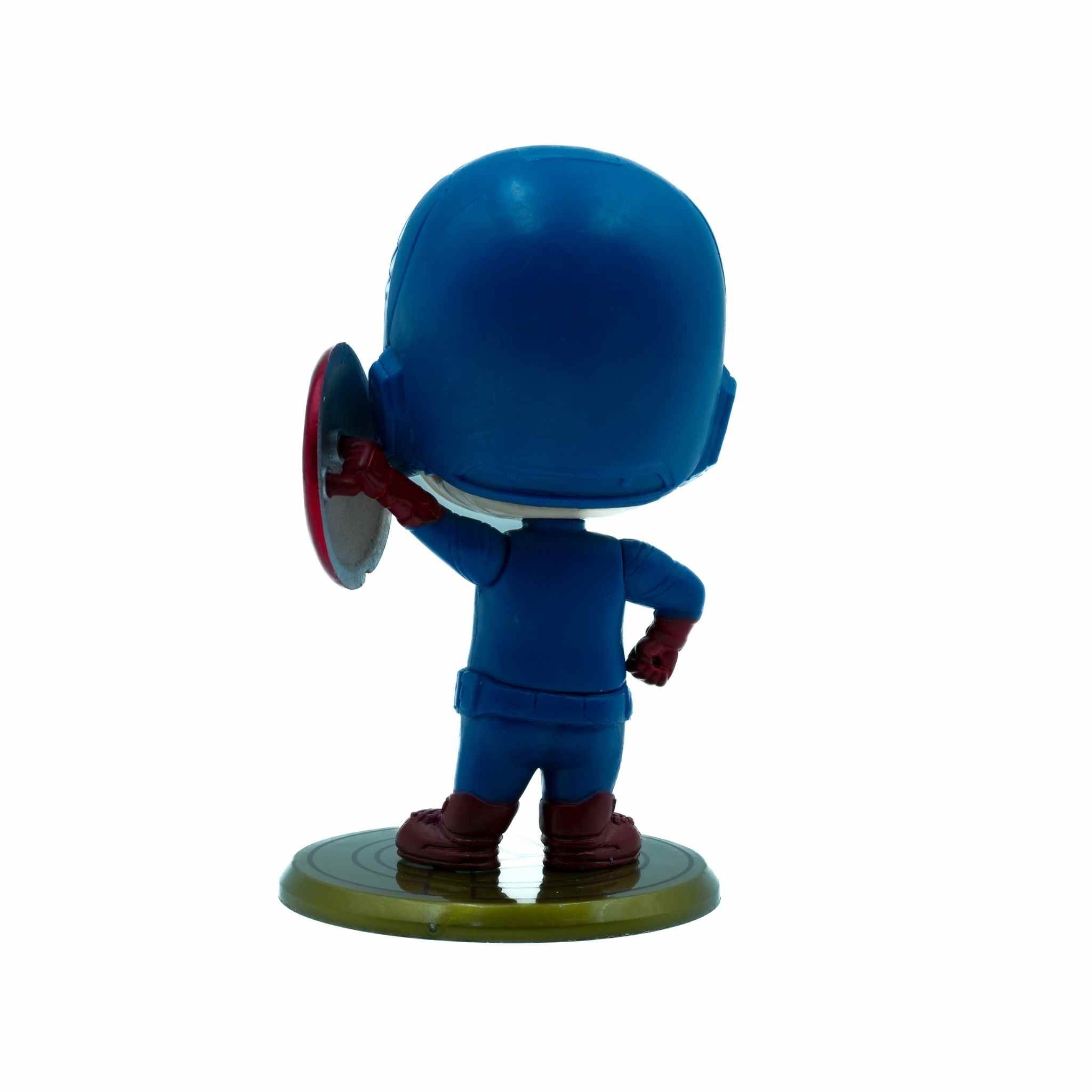 Captain America Shield Pose Mini Figure Marvel Superhero Collectible Figure 4 