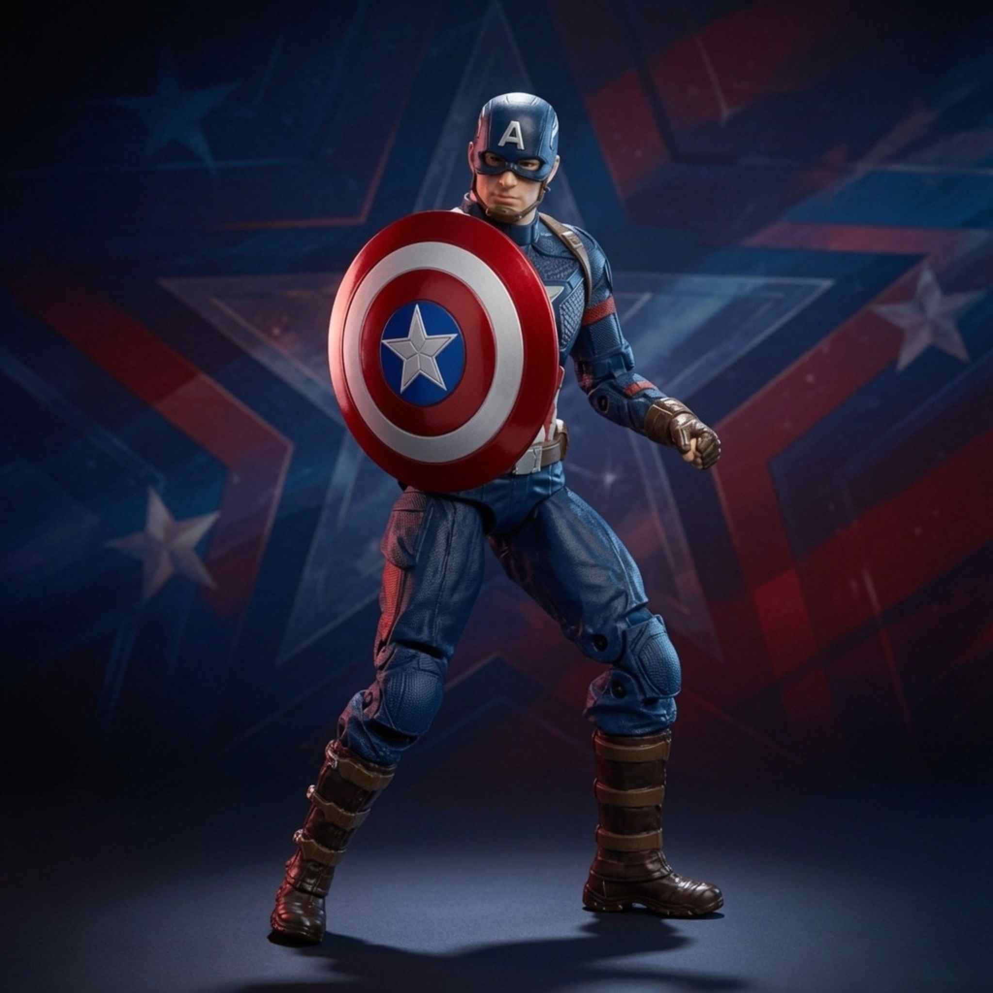 ZD Toys Marvel Avengers Endgame Captain America Action Figure with Shield