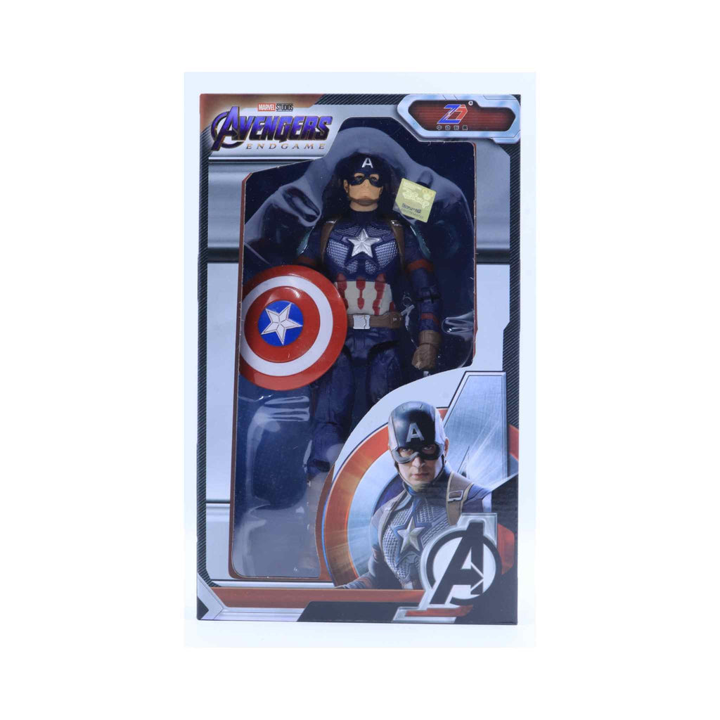 ZD Toys Marvel Avengers Endgame Captain America Action Figure with Shield