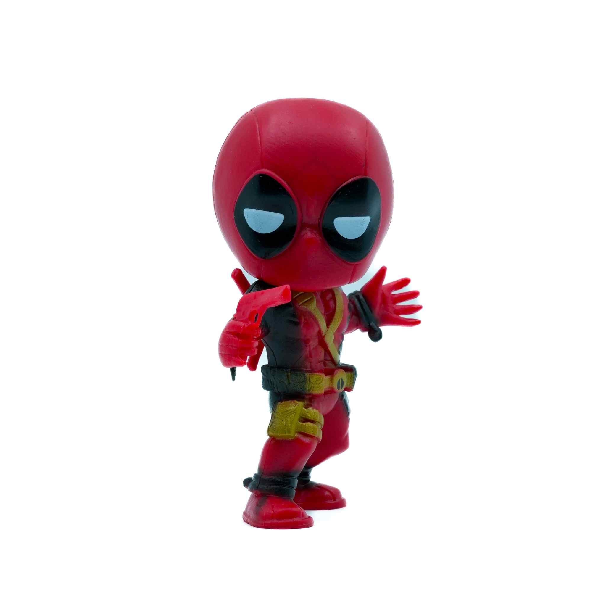 Deadpool Mini Action Figurine Gun Pose Marvel Superhero Collectible Toy 2 