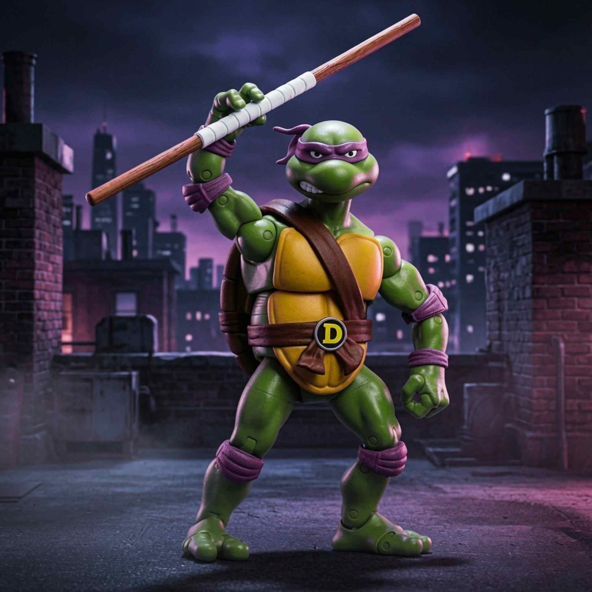 Donatello Teenage Mutant Ninja Turtles Action Figure Collectible – Classic TMNT Figure