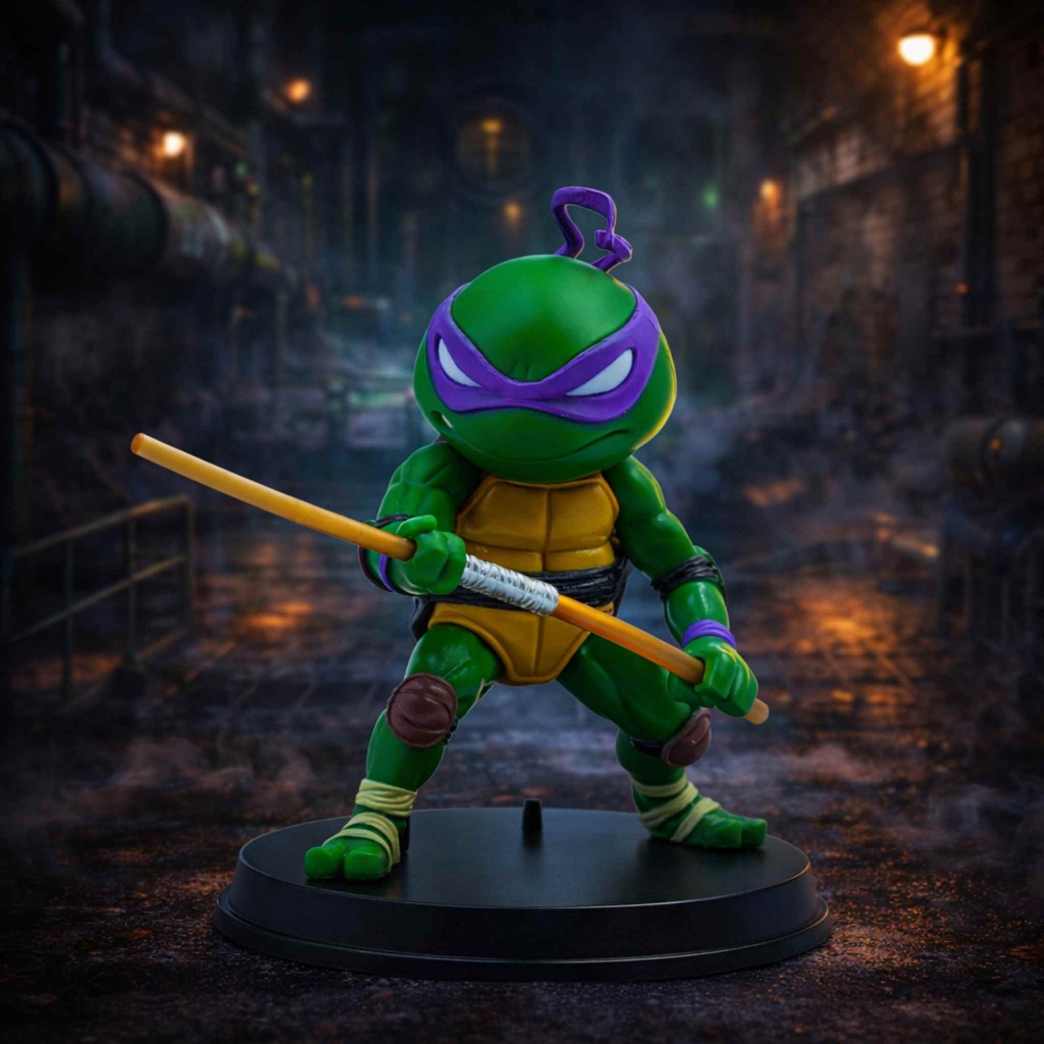 Donatello Ninja Turtle Collectible Bo Staff Action Figure Purple Mask 1 Collectibles