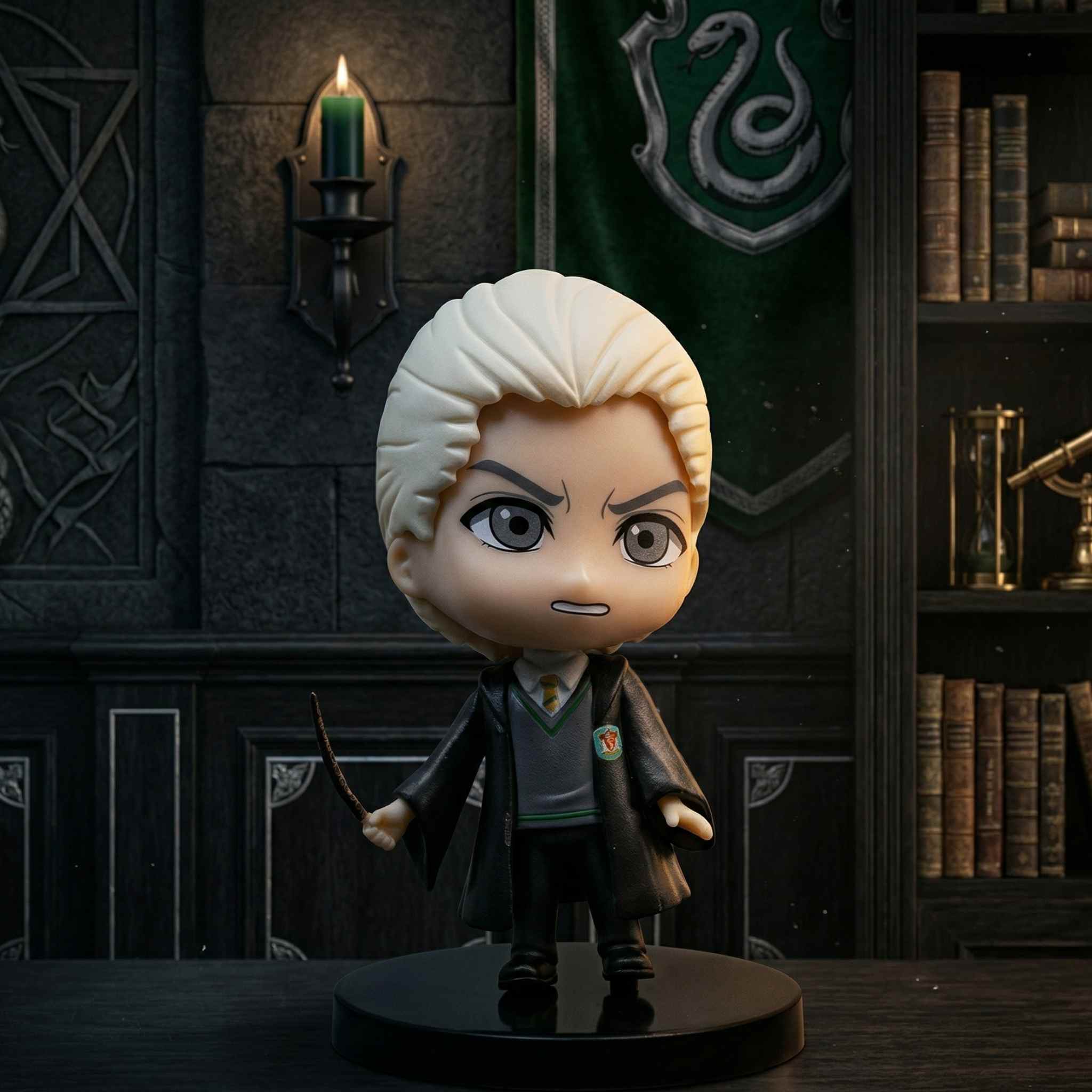 Draco Malfoy Angry Expression Mini Figure Slytherin Figure 1 Collectibles