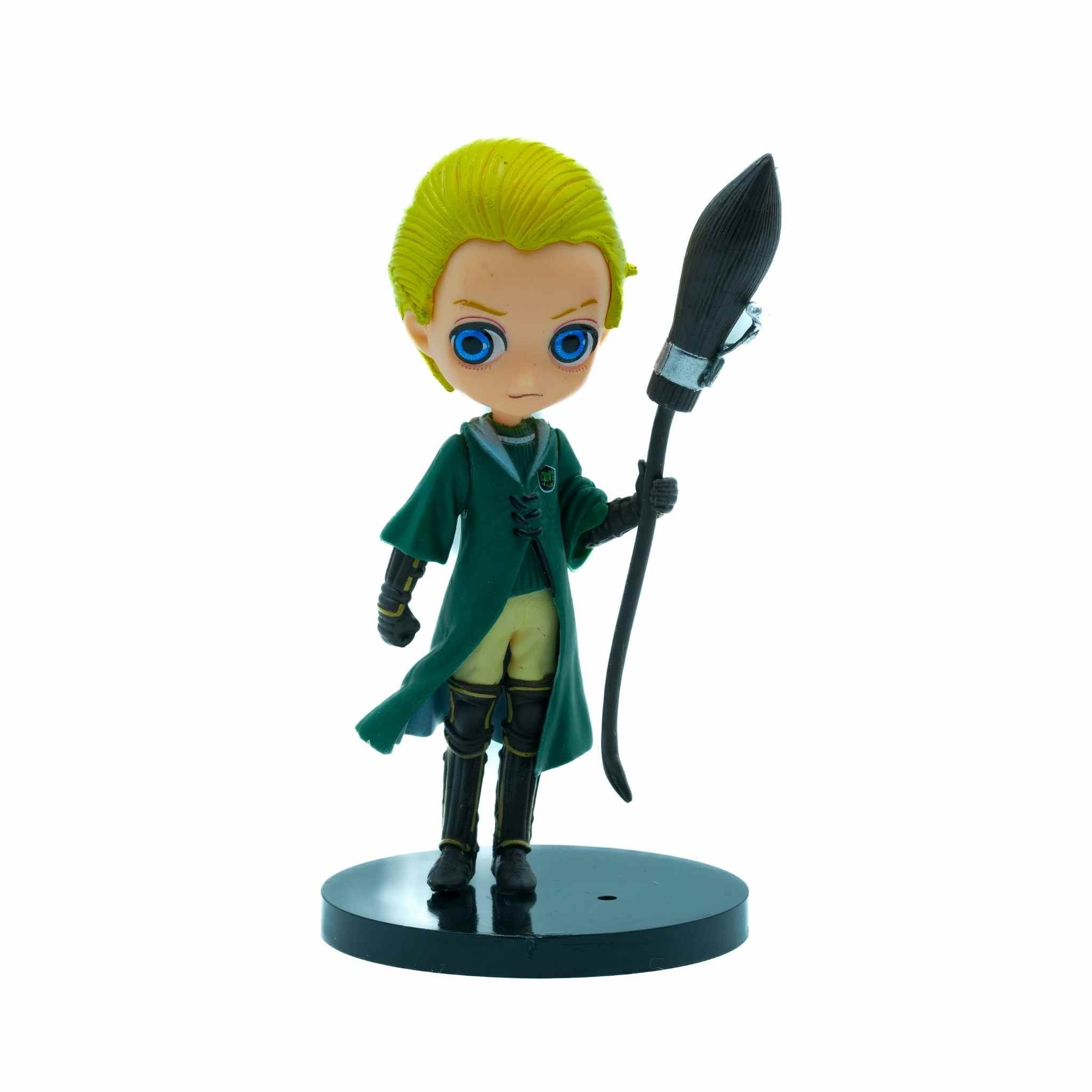 Draco Malfoy Slytherin Broom Figure Mini Collectible Toy 2 