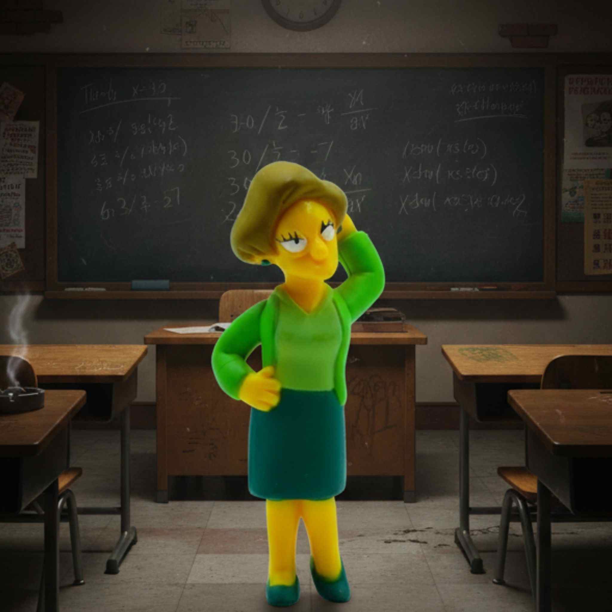 Edna Krabappel Simpson Toy Figure 1 Collectibles