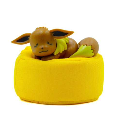 Eevee Sleeping Mini Pokémon Figurine Cozy Bed Style 2 