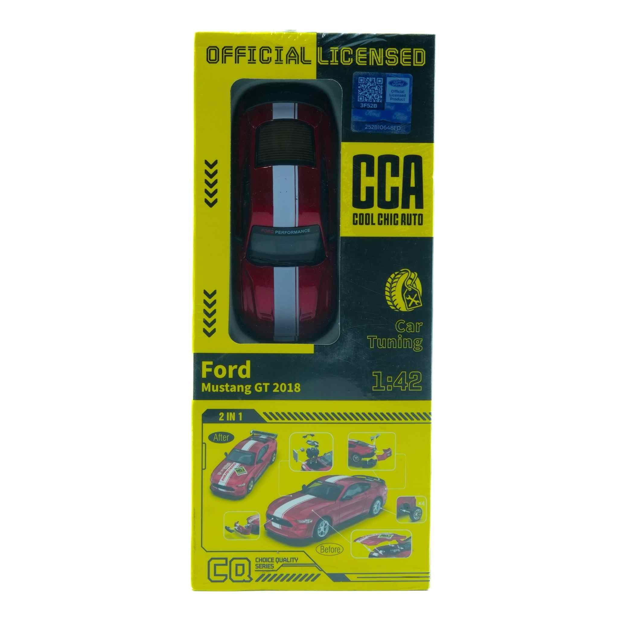 Ford Mustang GT 2018 Diecast Car Model 1:42 Scale Sports Car Miniature Collectible Display 4 