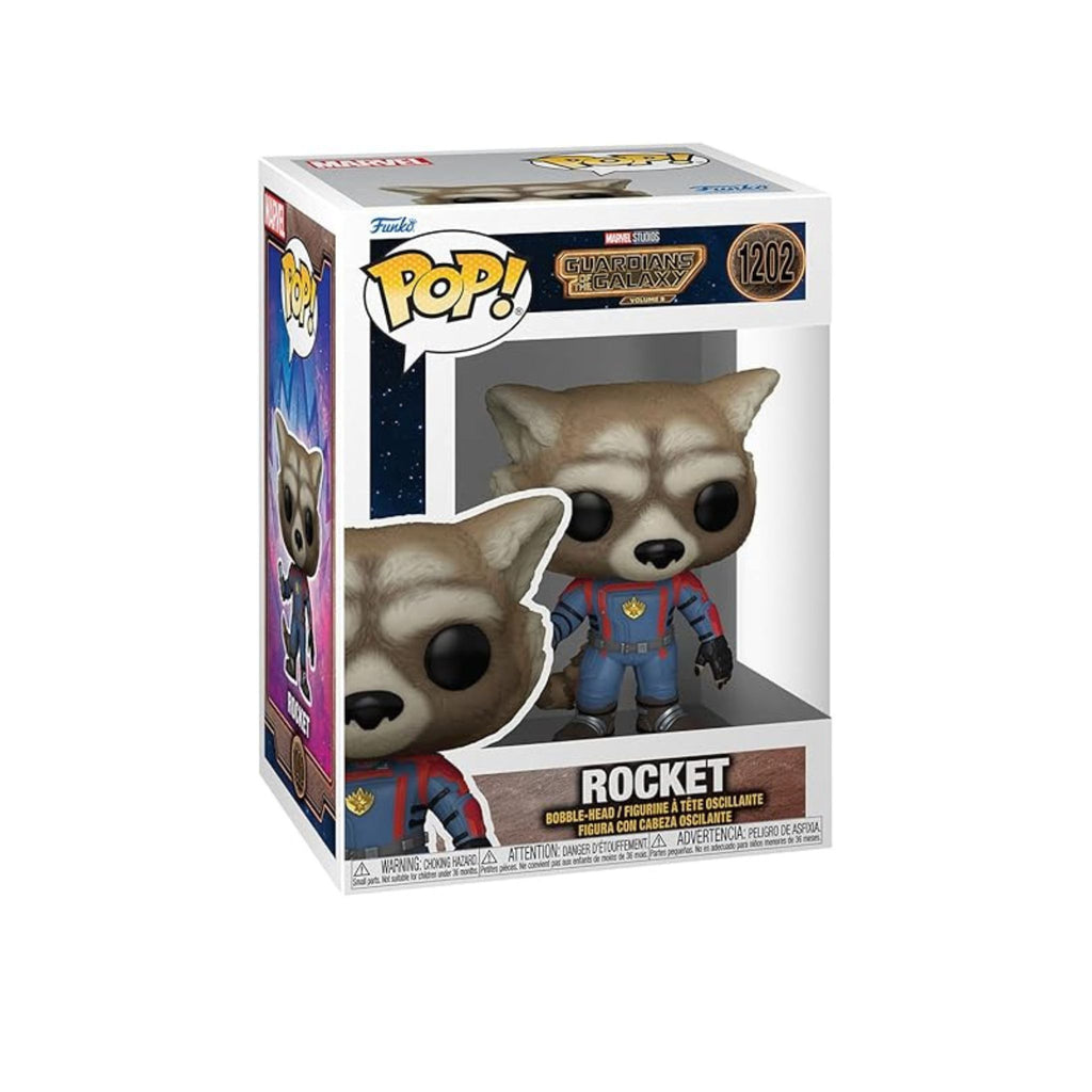 Funko Pop! Marvel Studios Guardians of the Galaxy Vol. 3 Rocket Bobble-Head Figure