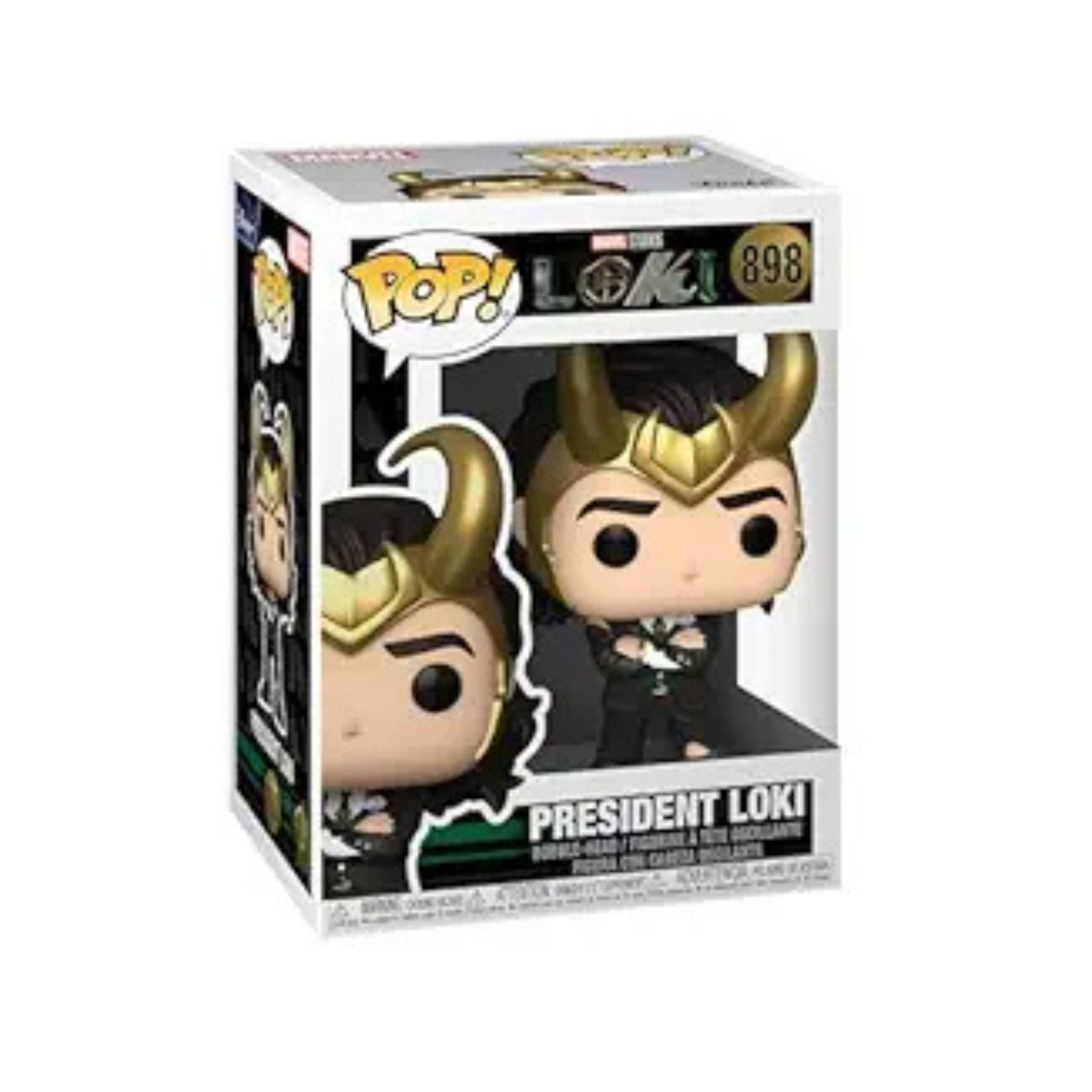Funko Pop! Marvel Studios Loki President Loki Bobble-Head Figure