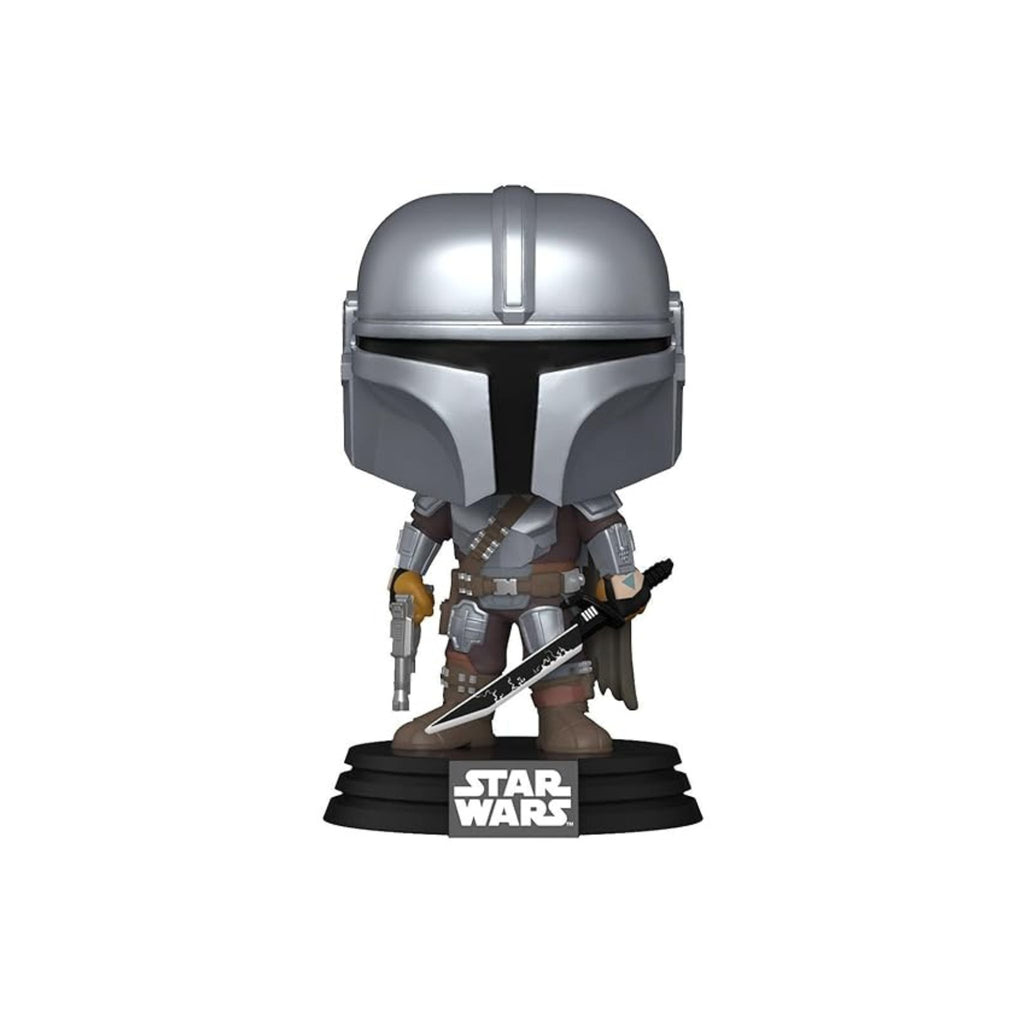 Funko Pop! Star Wars The Mandalorian with Darksaber Bobble-Head Figure