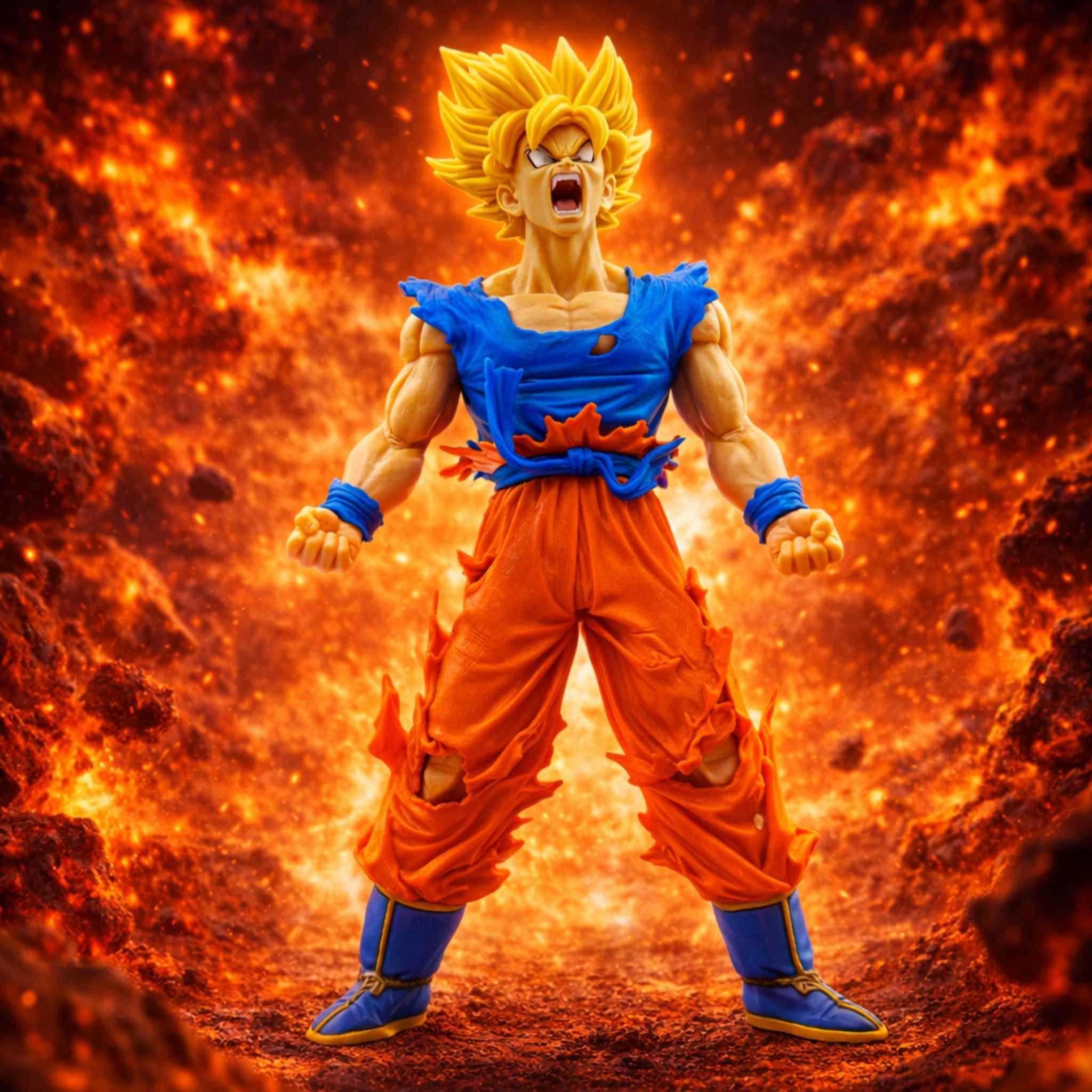 Goku Super Saiyan Full Power Battle Mode Dragon Ball Z Collectible 1 Collectibles