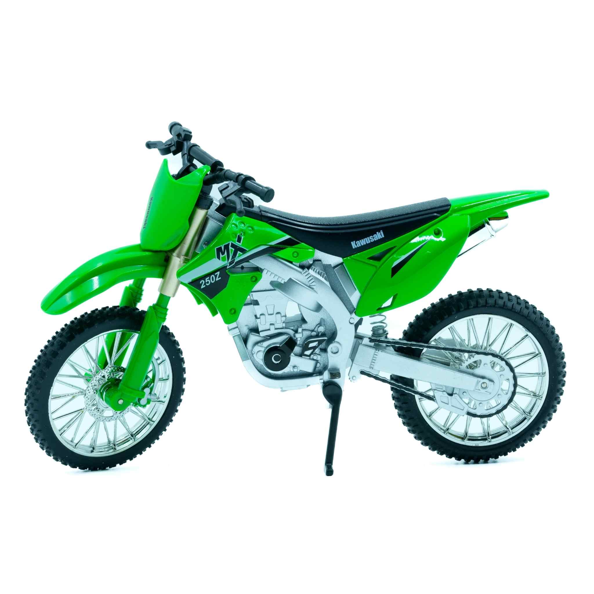 Green Metal Pull Back Dirt Bike Diecast Motorcycle Model Collectible 2 