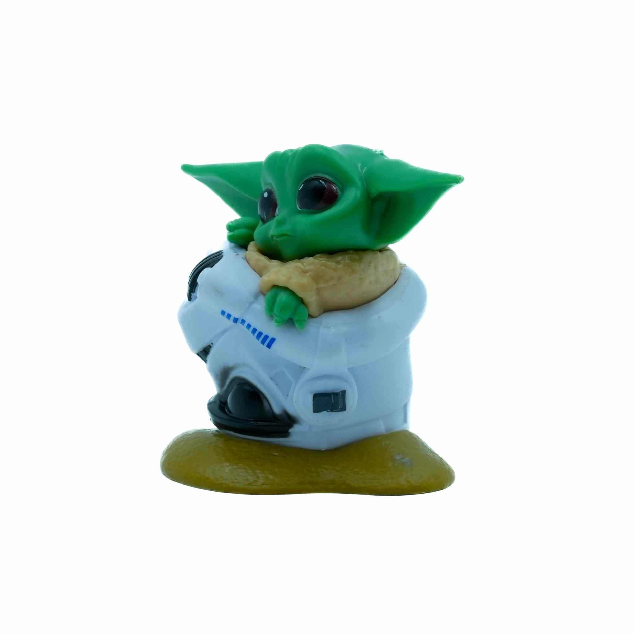 Grogu Baby Yoda Helmet Pose Star Wars Figure Collectible 3 