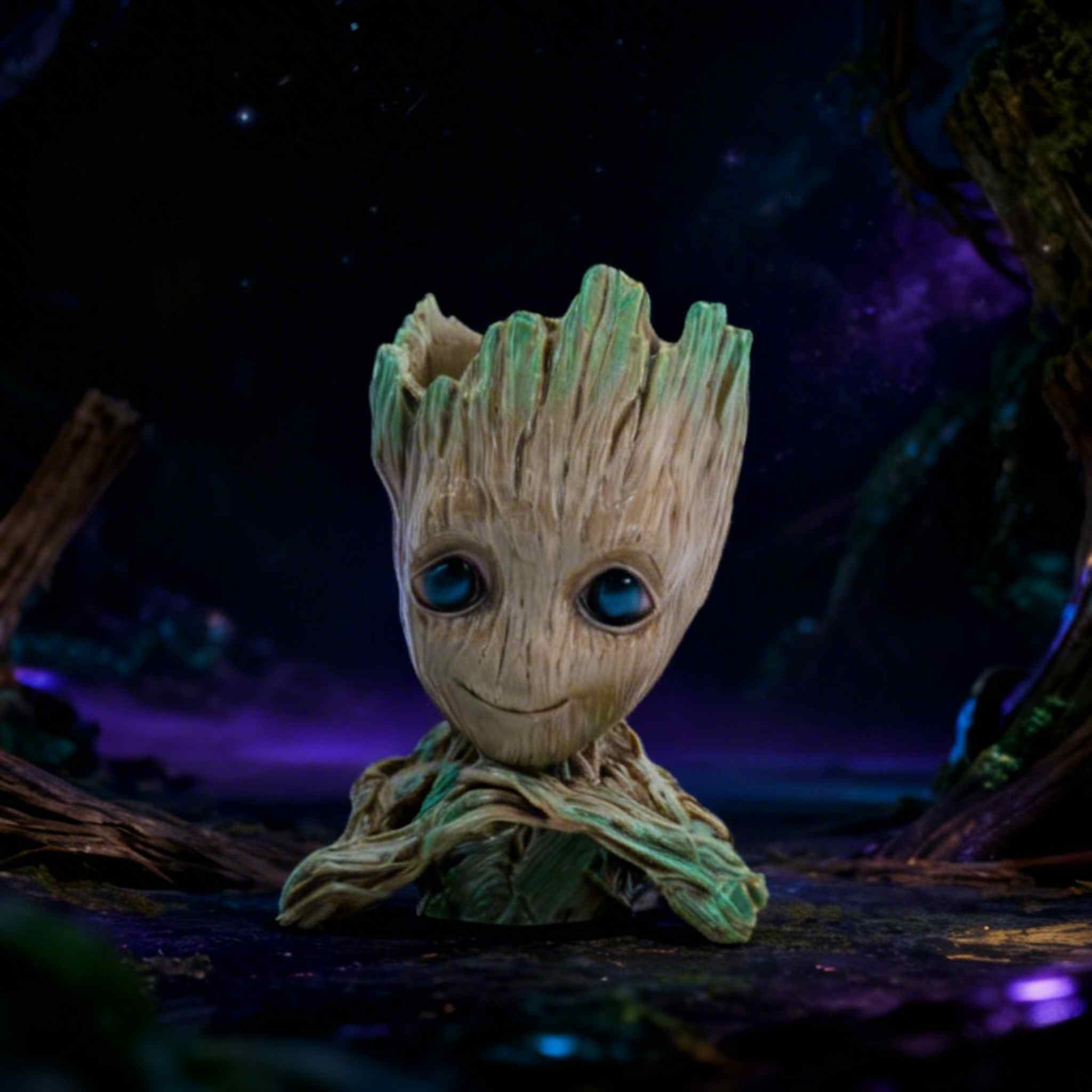 Groot Flower Pot Baby Groot Planter Pen Holder Desk Decor 1 Collectibles