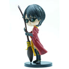 Harry Potter Chibi Figure with Broomstick Cute Collectible Toy 3 