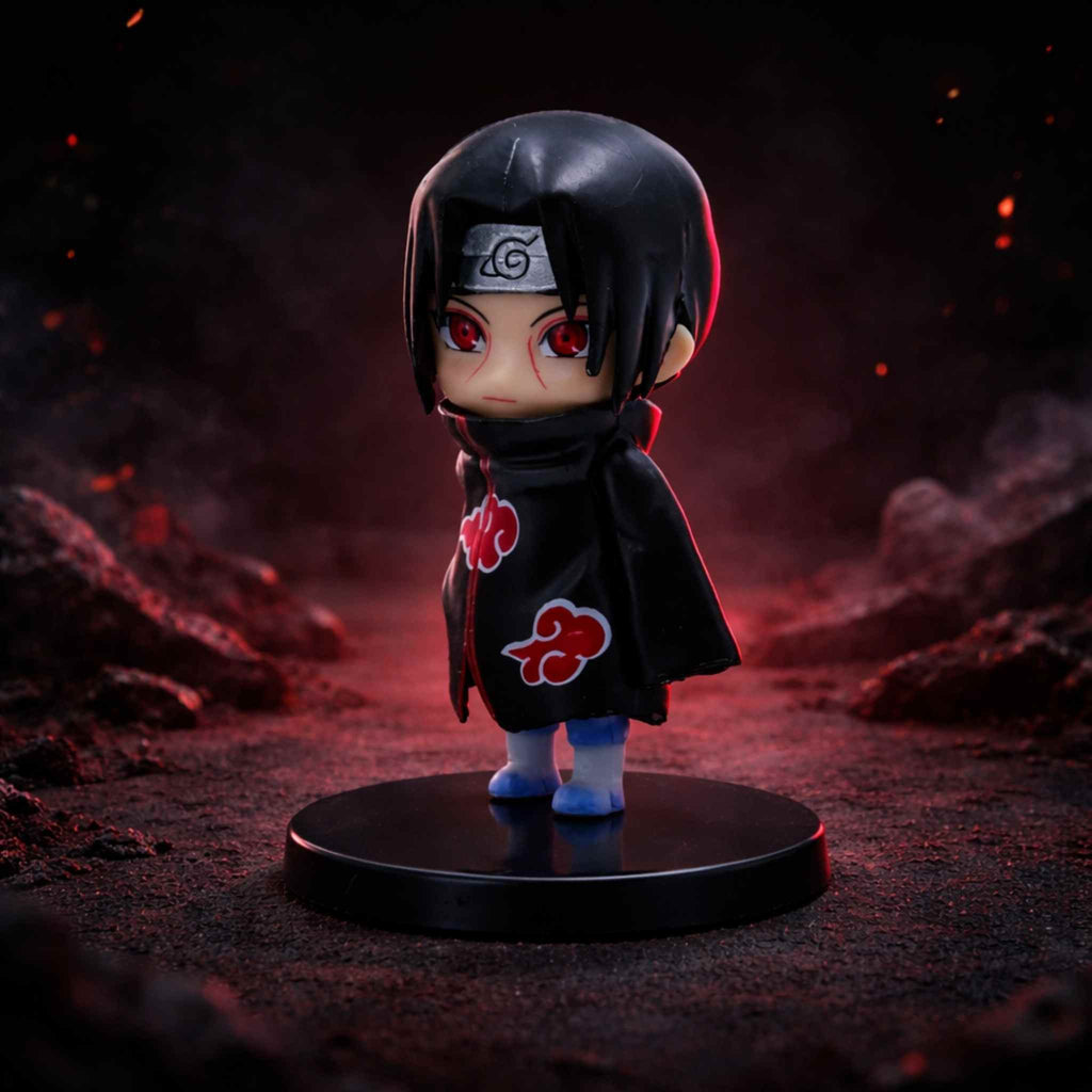 Itachi Uchiha Naruto Anime Akatsuki Sharingan Chibi Figurine 1 Collectibles