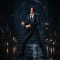 Mafex 212 John Wick Chapter 4 Action Figure – Collectible Figure with Weapons & Accessories