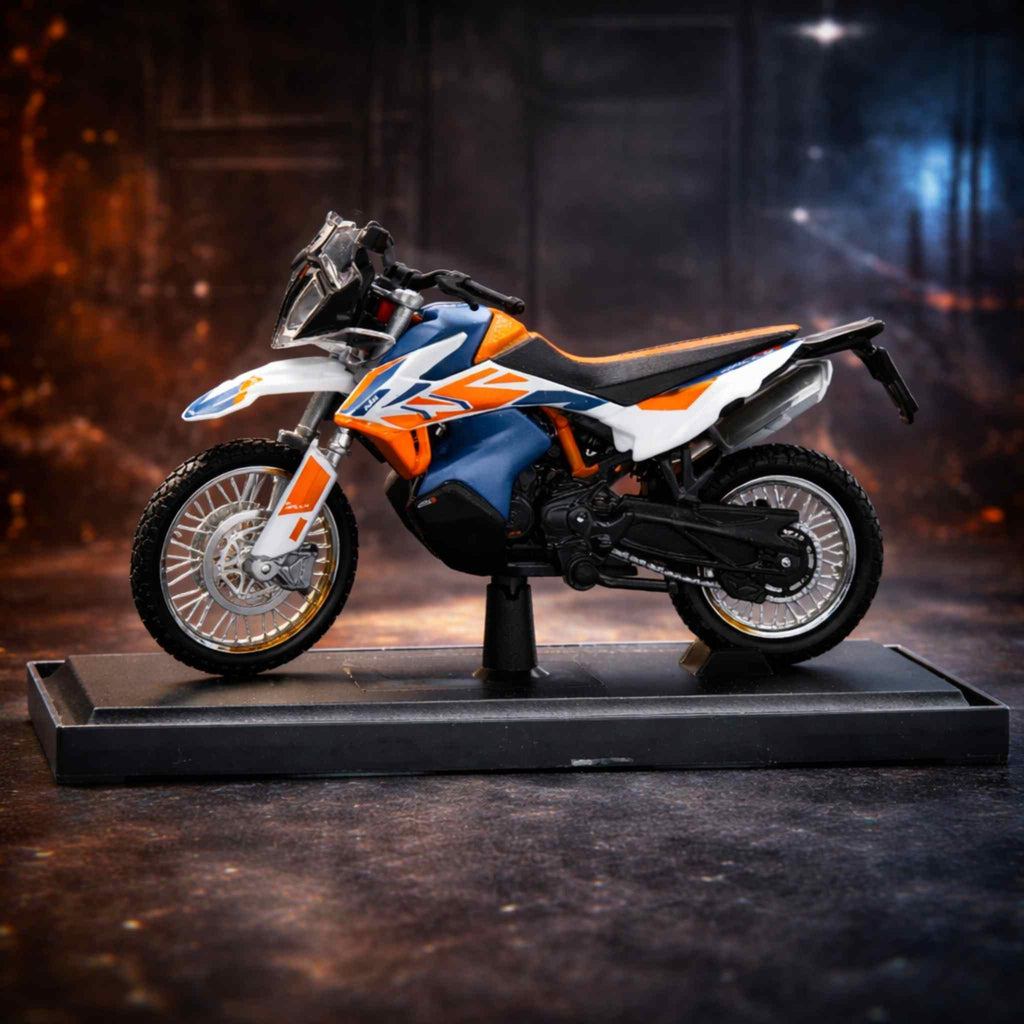 KTM 790 Adventure Diecast Bike Model Motorcycle Collectible Display 1 Collectibles
