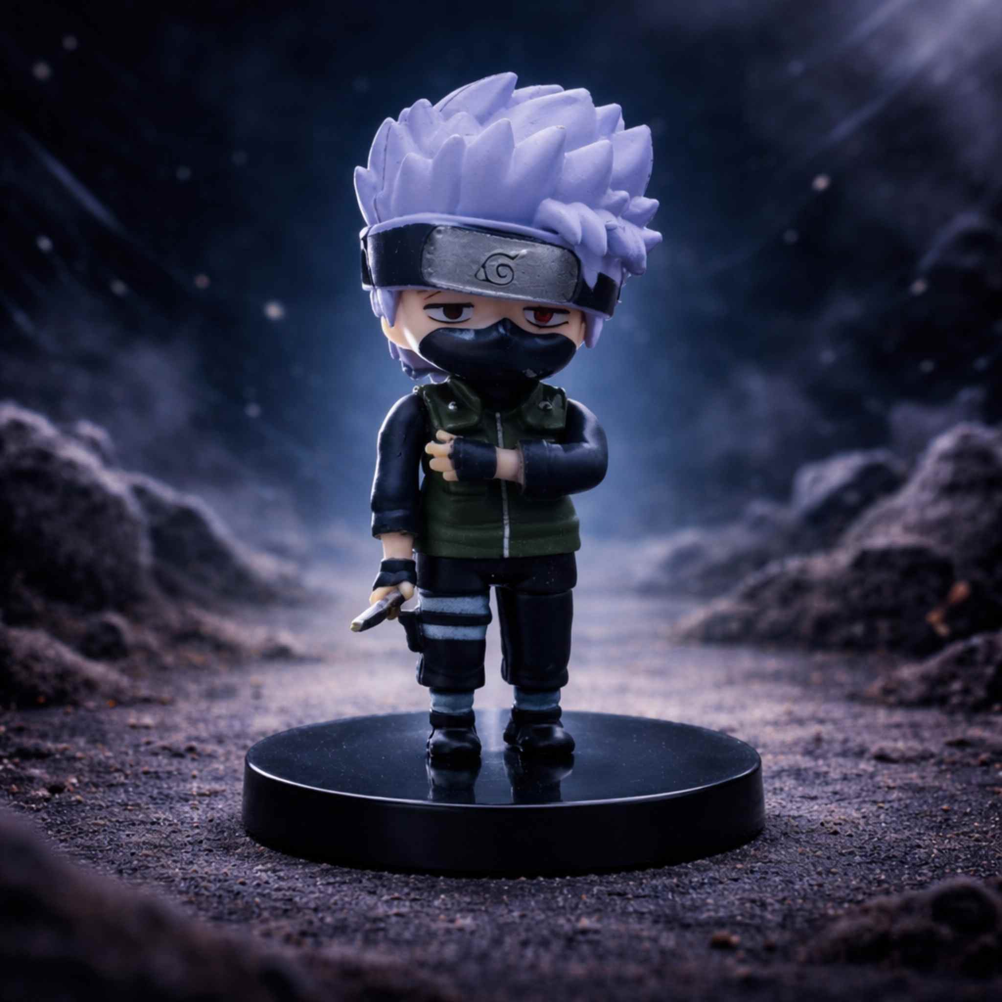 Kakashi Hatake Naruto Anime Copy Ninja Chibi Figurine 1 Collectibles