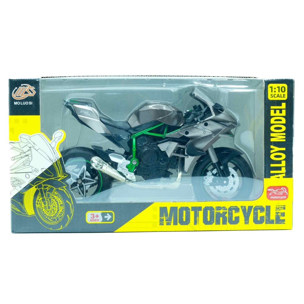 Kawasaki Ninja H2R Diecast Sports Bike Collectible Display 4 