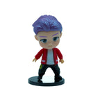 Kim Namjoon RM Purple Hair Style BTS Mini Figure Kpop Collectible Figure