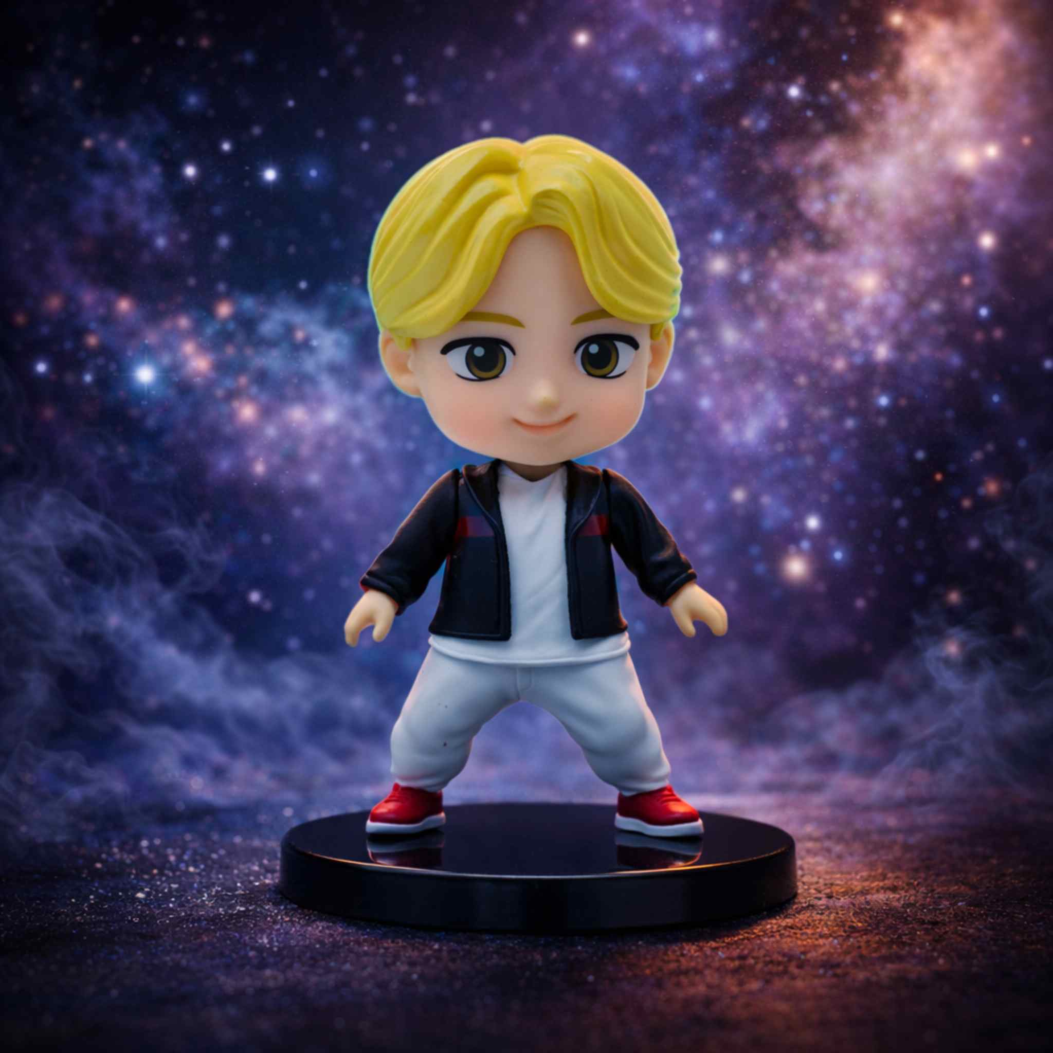 Kim Seokjin Jin Blonde Hair BTS Mini Figure Kpop Collectible Figure