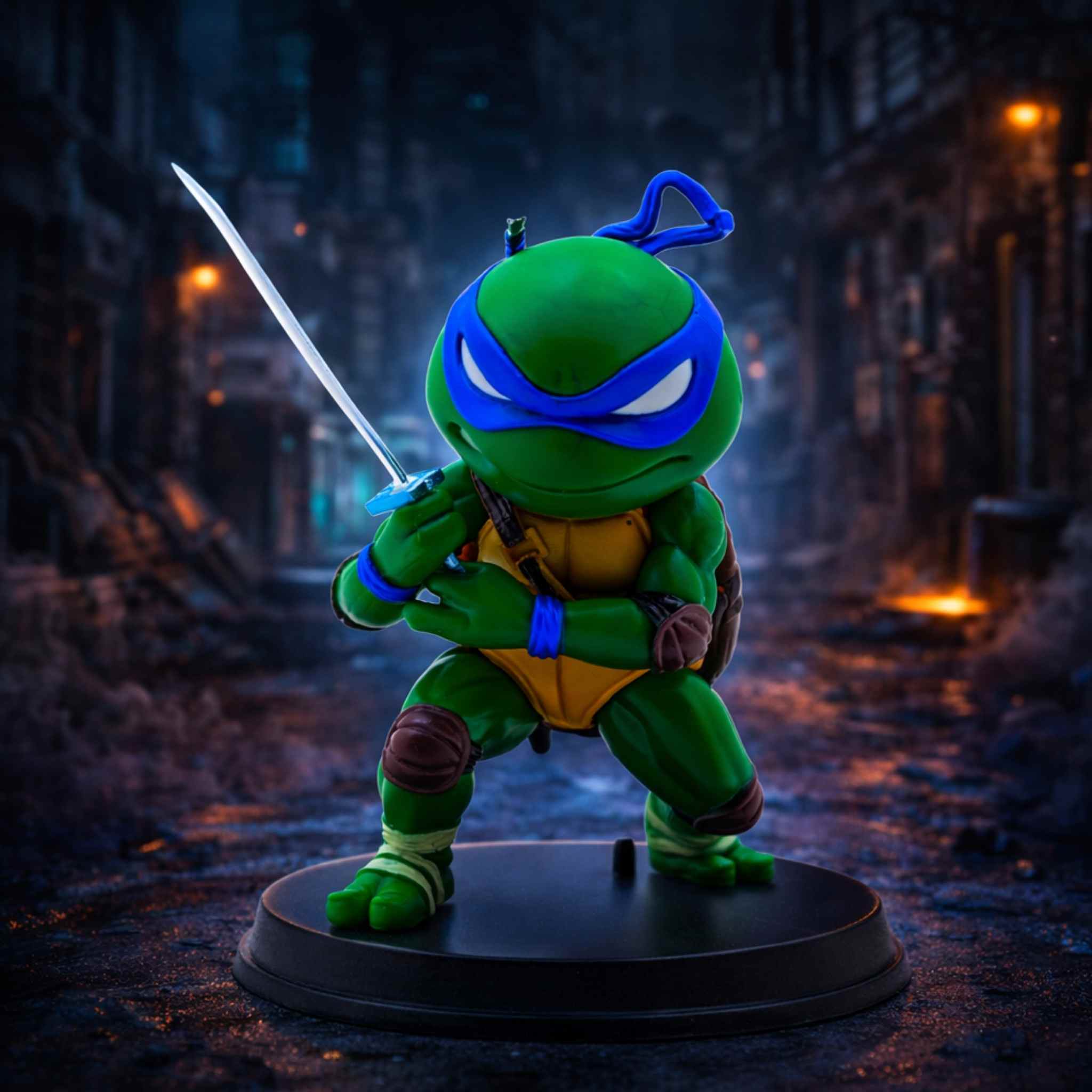 Leonardo Ninja Turtle Collectible Katana Action Figure Blue Mask 1 Collectibles