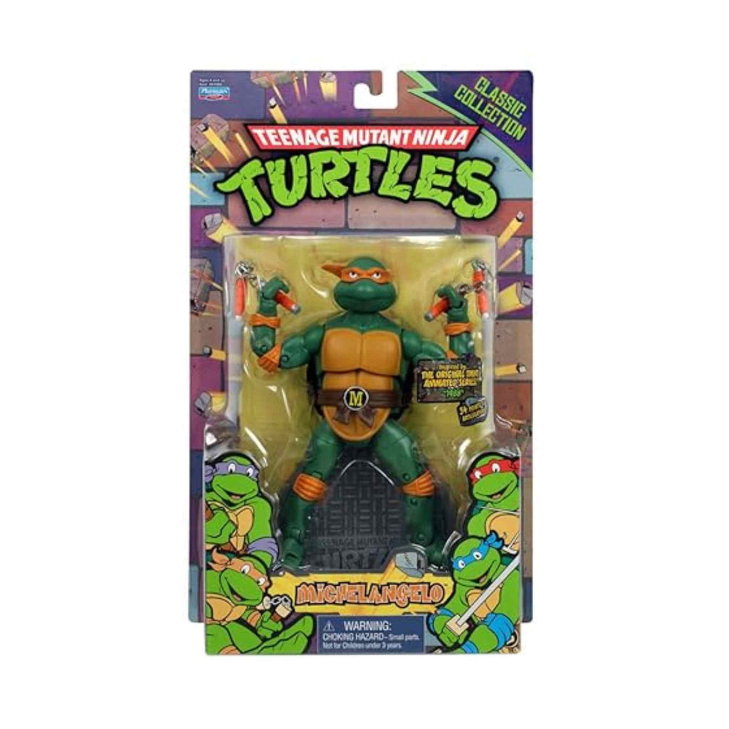 Michelangelo Teenage Mutant Ninja Turtles Action Figure Collectible – Classic TMNT Figure