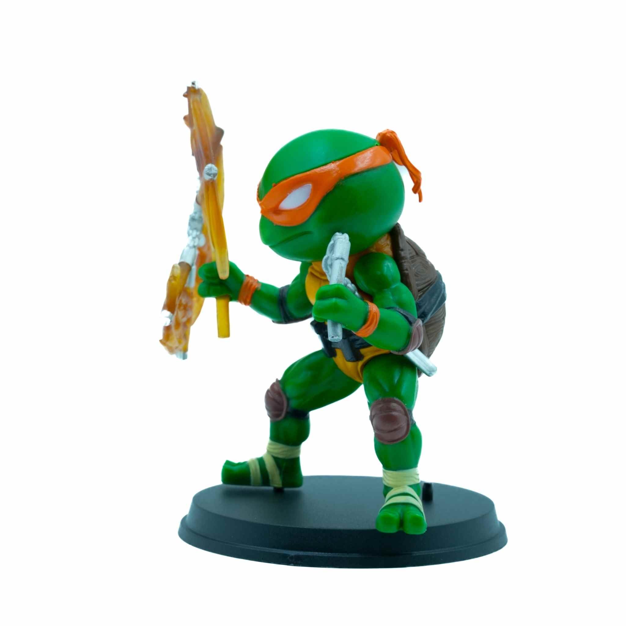 Michelangelo Ninja Turtle Collectible Nunchaku Action Figure Orange Mask 3 