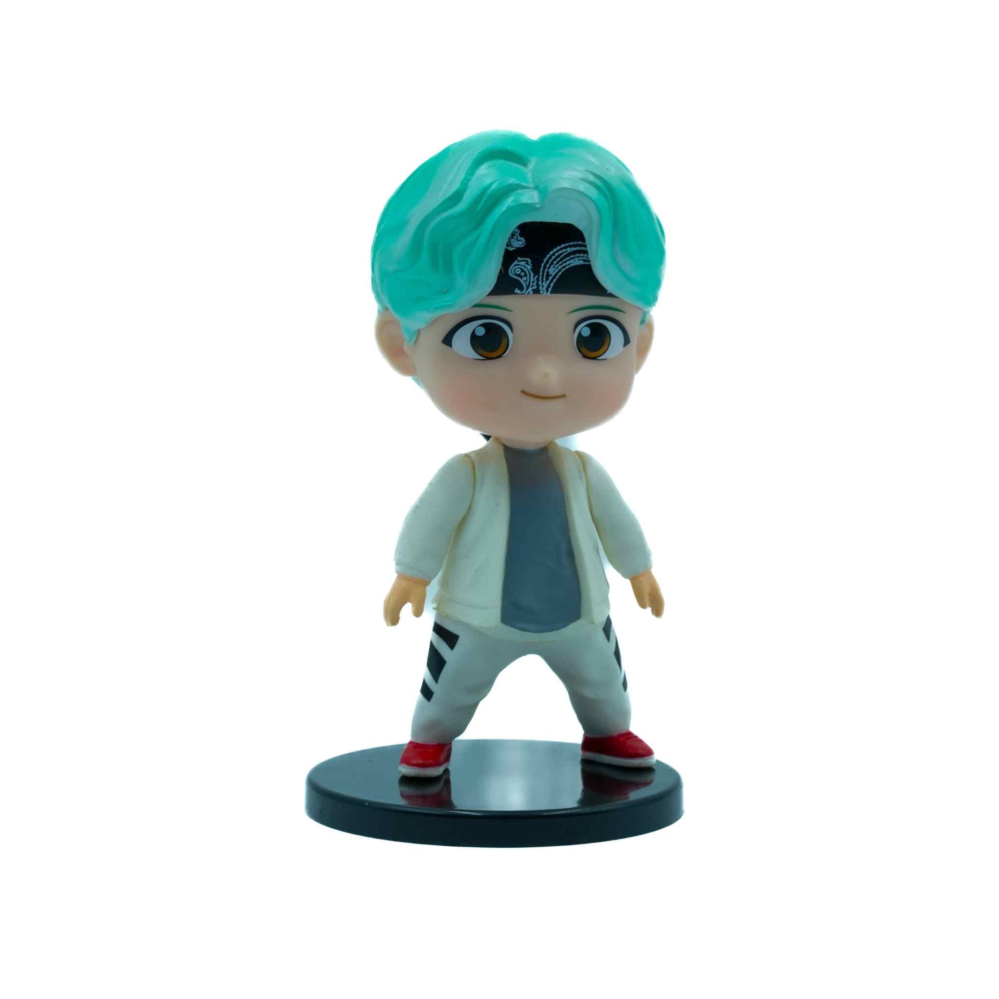 Min Yoongi Suga Casual Style BTS Mini Figure Kpop Collectible Figure