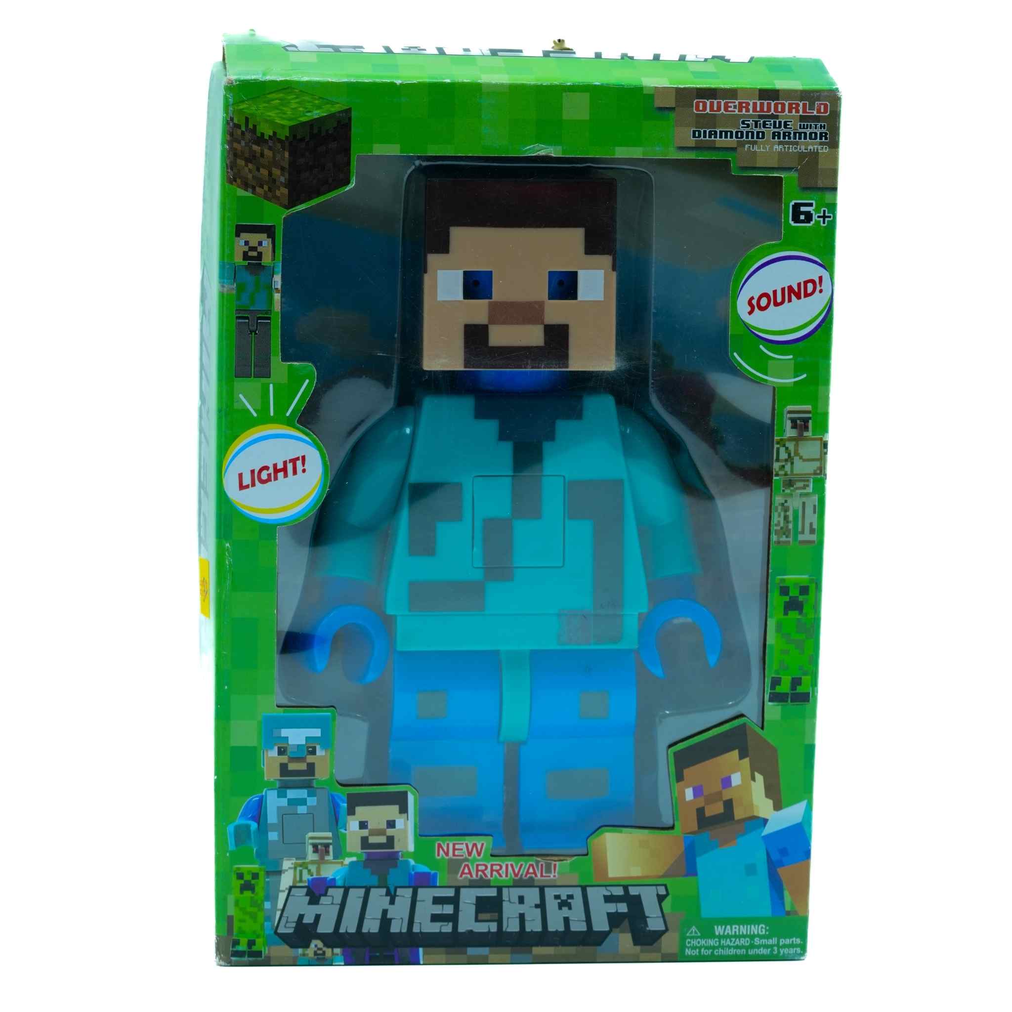 Minecraft Steve Block Style Action Figure Toy 4 