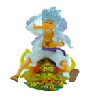 Monkey D. Luffy Gear 5 Sitting Pose Dragon Base Anime Collectible Figurine 2 