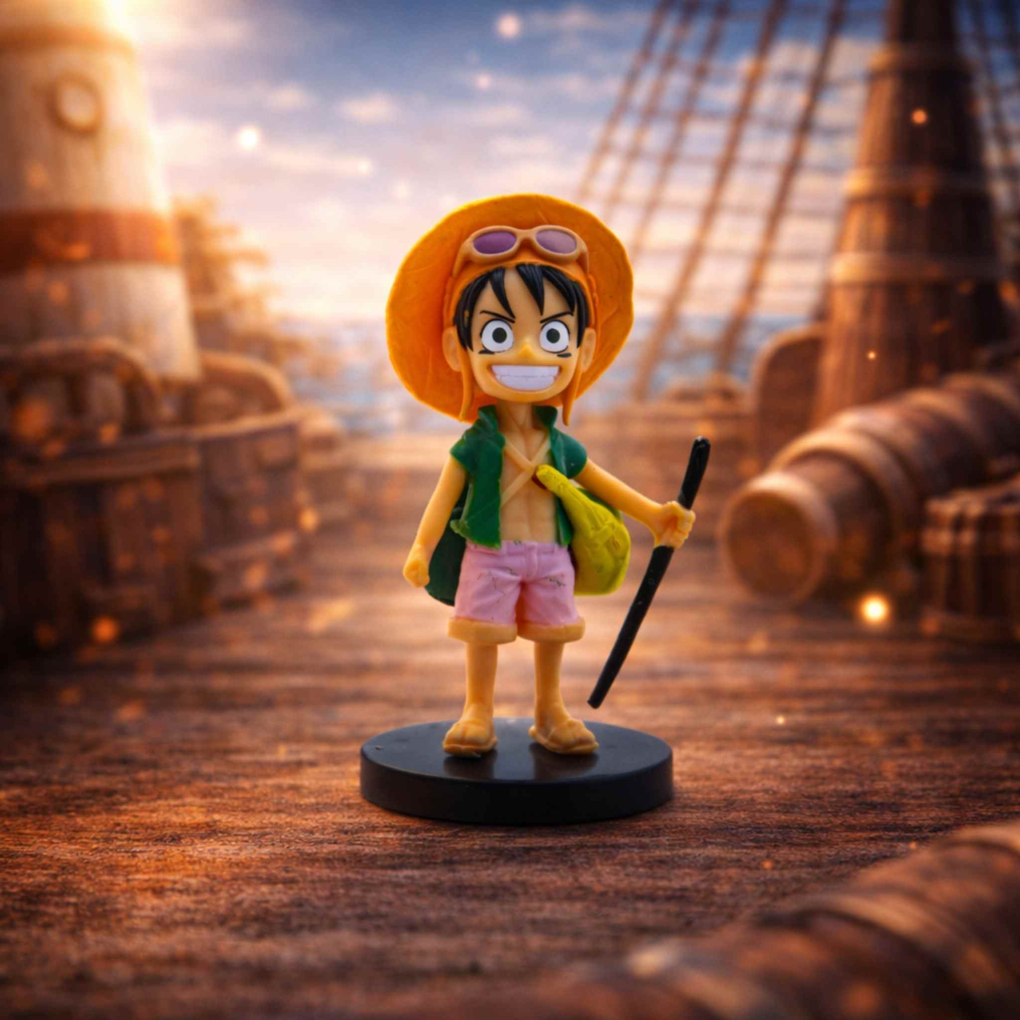 Monkey D Luffy Adventure Pose Mini Figure One Piece Pirate Figure 1 Collectibles