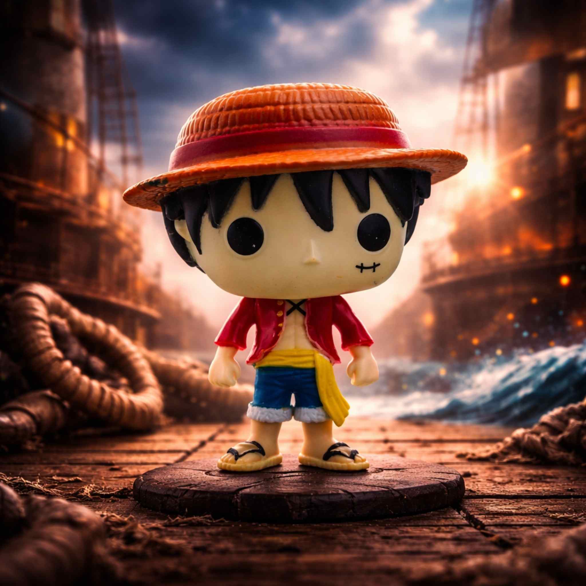Monkey D Luffy Pop Animation Figure 1 Collectibles