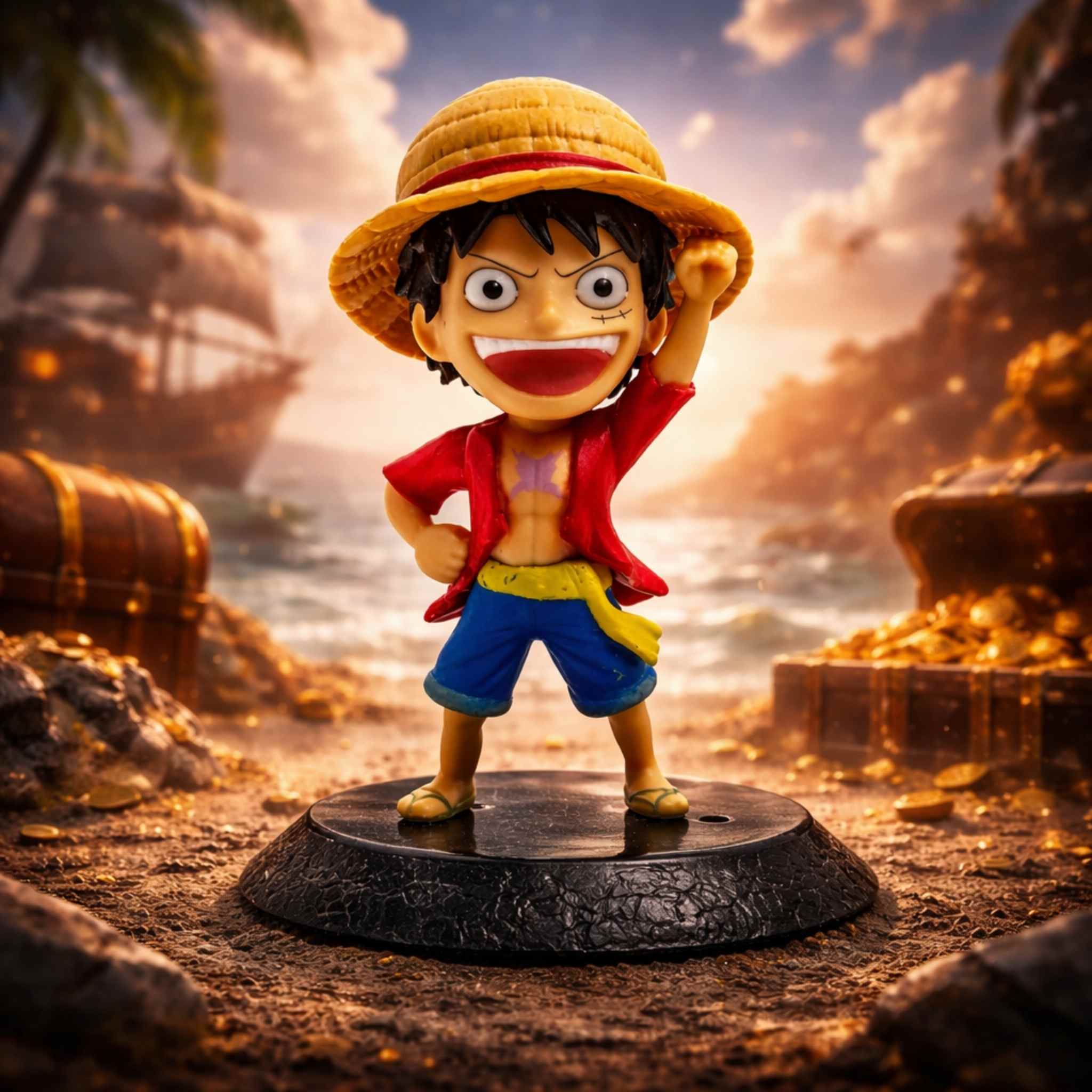 Monkey D Luffy Straw Hat One Piece Anime Figurine 1 Collectibles