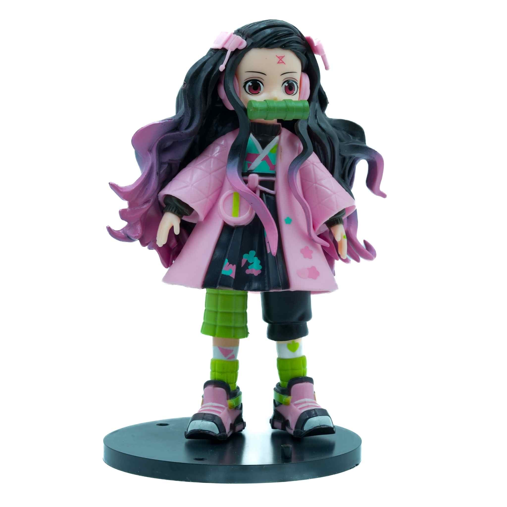 Nezuko Kamado Pink Kimono Anime Action Figure Collectible 2 