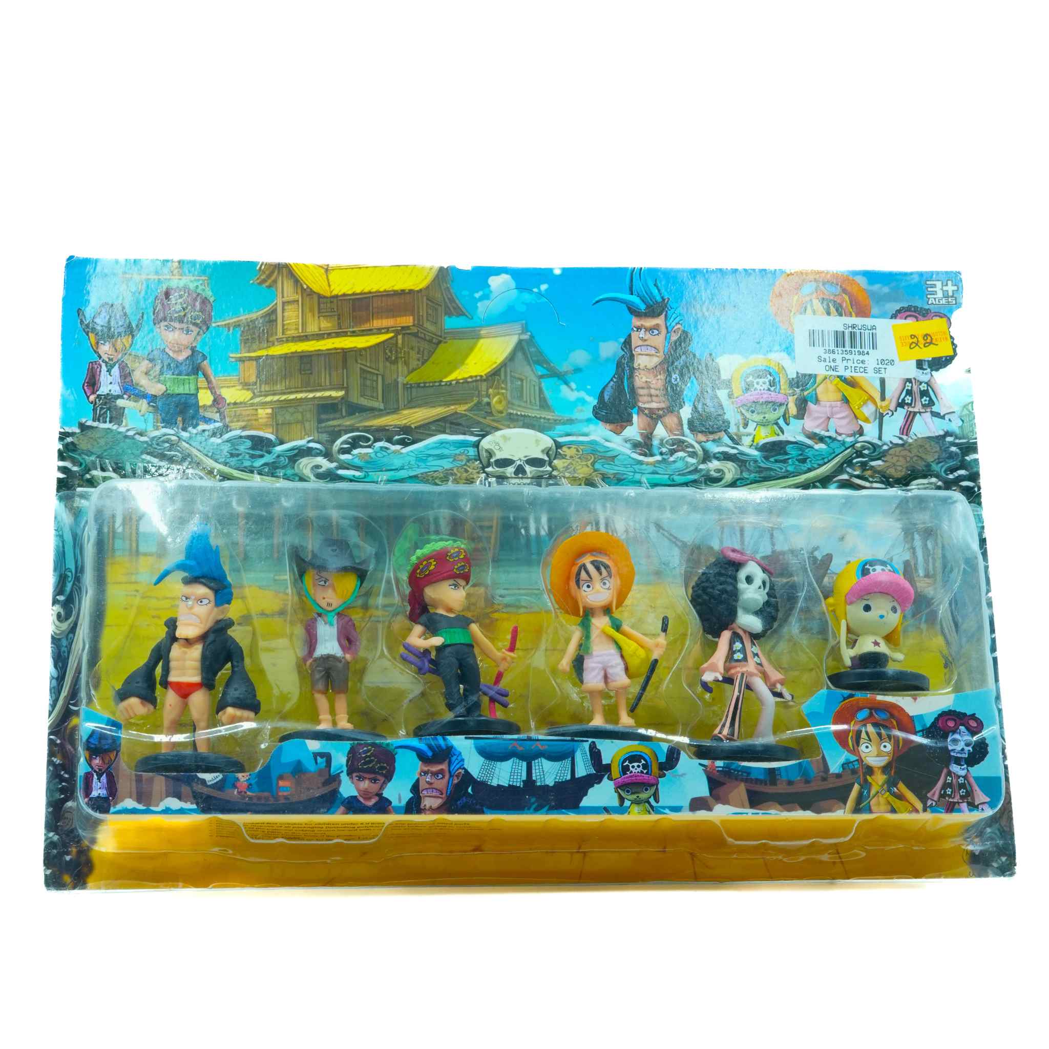 One Piece Anime Mini Figurine Set – Premium Chibi Collection (6 Characters)