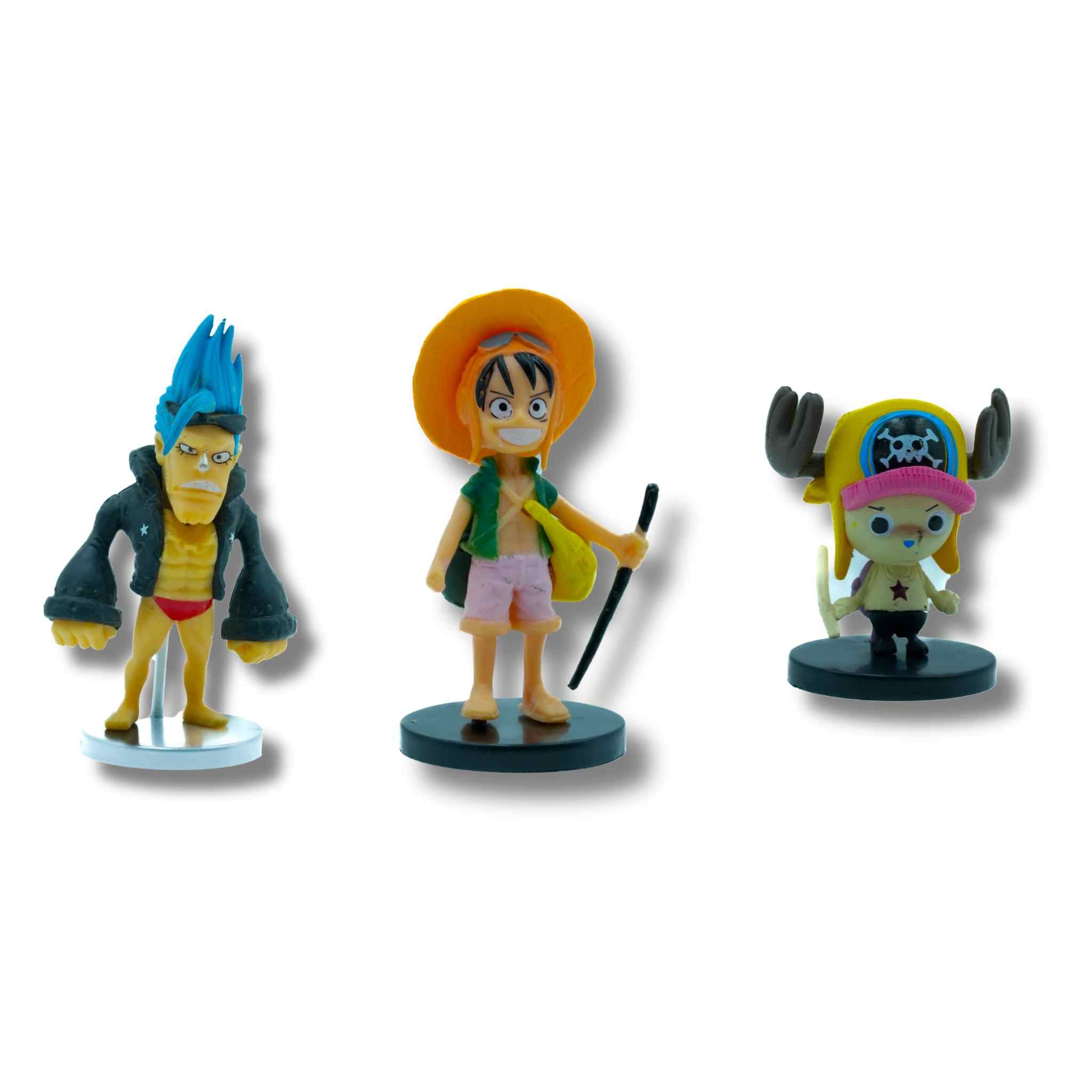 One Piece Anime Mini Figurine Set – Premium Chibi Collection (6 Characters)